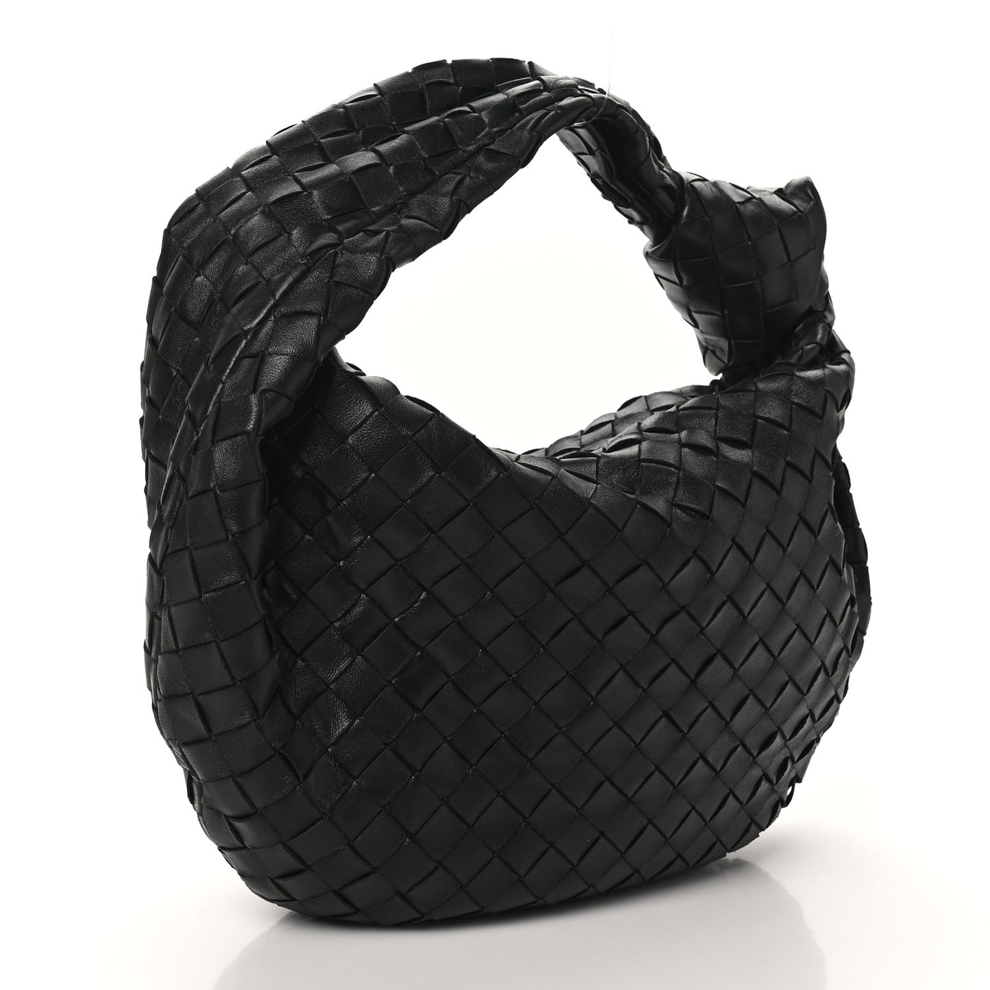 Nappa Intrecciato Teen Jodie Hobo Black
