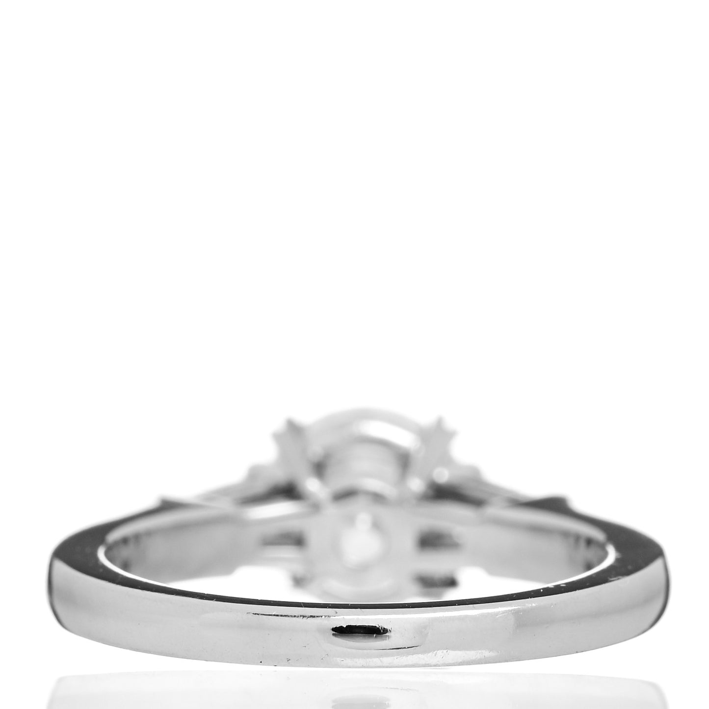 Platinum Diamond 1.13ct Brilliant Cut Tapered Baguette Engagement Ring 47 4