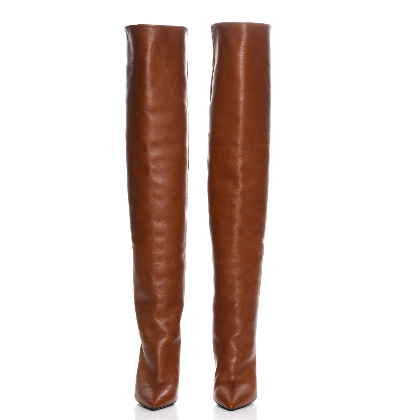 Calfskin Niki 85 Thigh High Boots 37.5 Brown