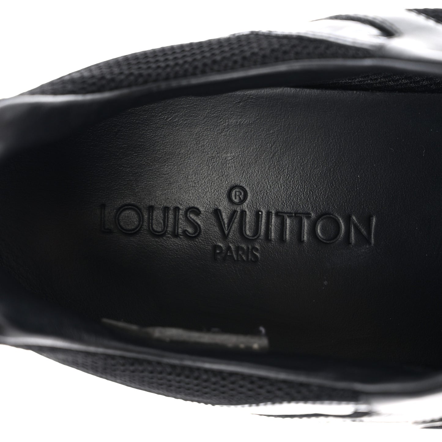 Calfskin Run Away Sneakers 36 Black