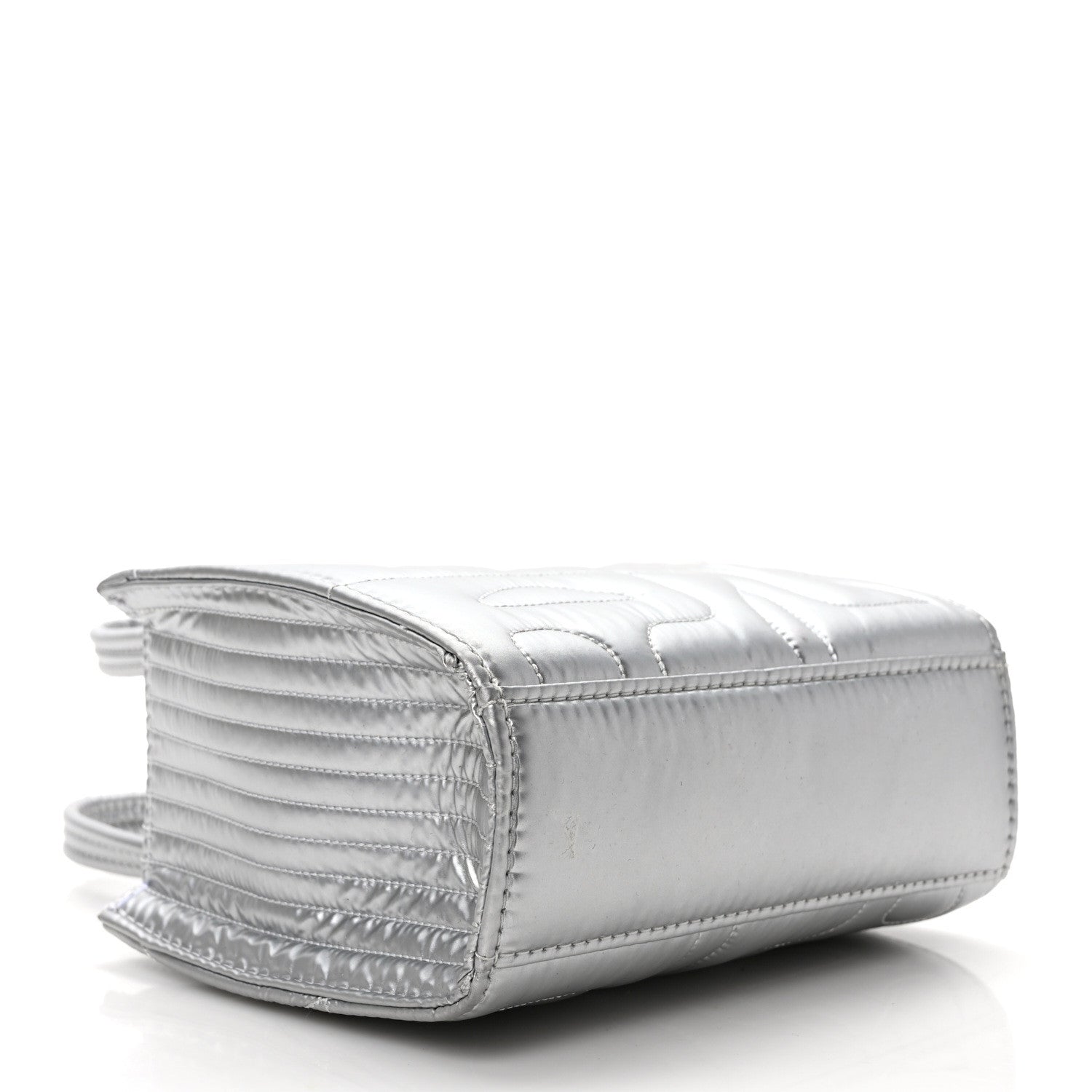 Telfar x MOOSE KNUCKLES Nylon Quilted Small Shopping Bag Silver 4 of 8