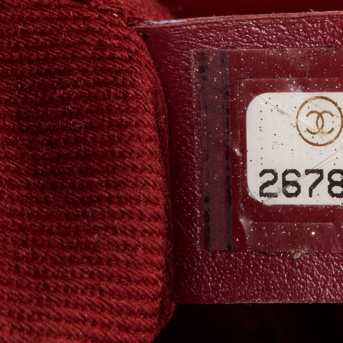 Calfskin Stitched Flap Red