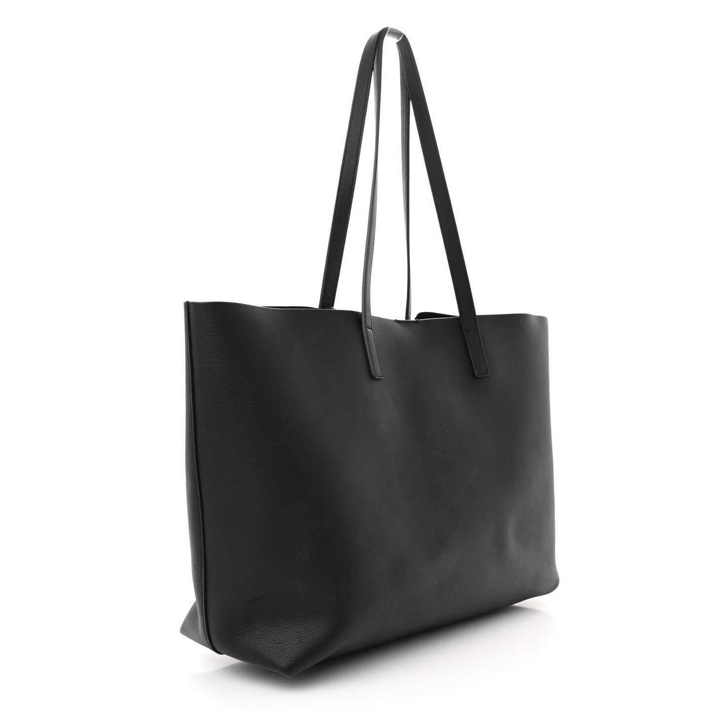 Calfskin Large Shopping Tote Black