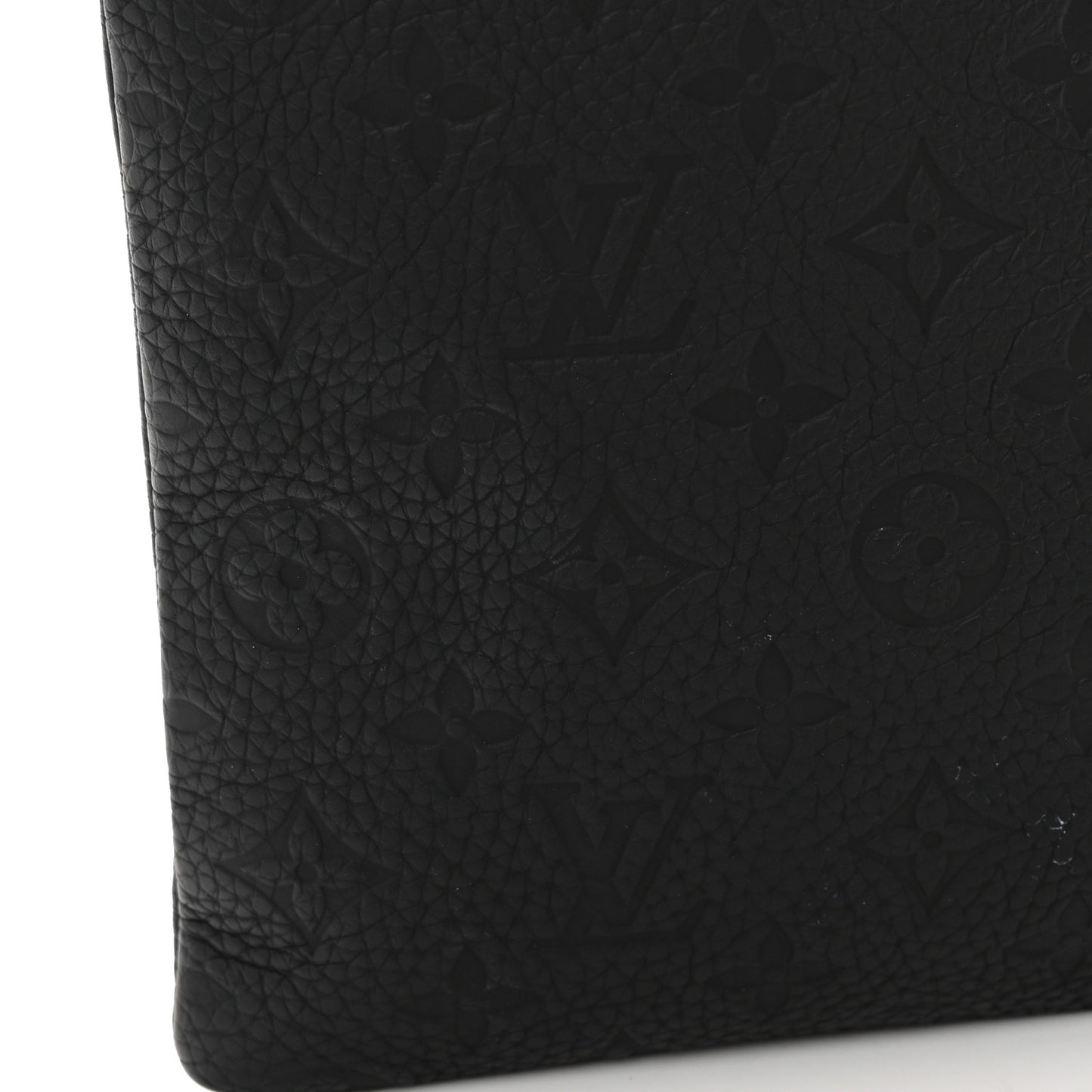 Taurillon Monogram Solar Ray A4 Pouch Black