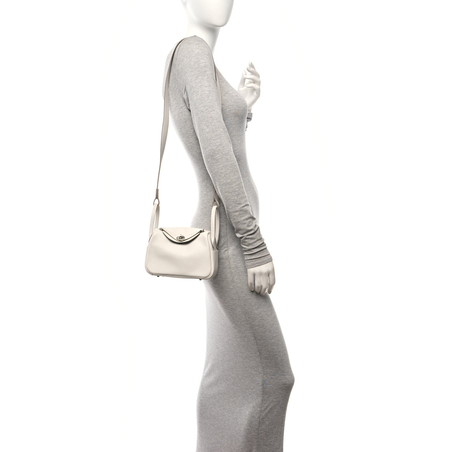 Hermes Swift Verso Mini Lindy 20 Gris Perle Gris Meyer 2 of 13