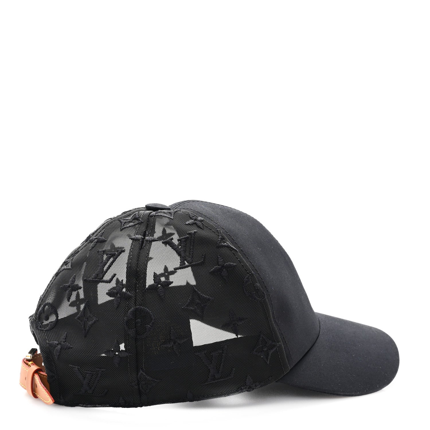 Louis Vuitton Monogram Mesh Cotton Cap M Black 6 of 9