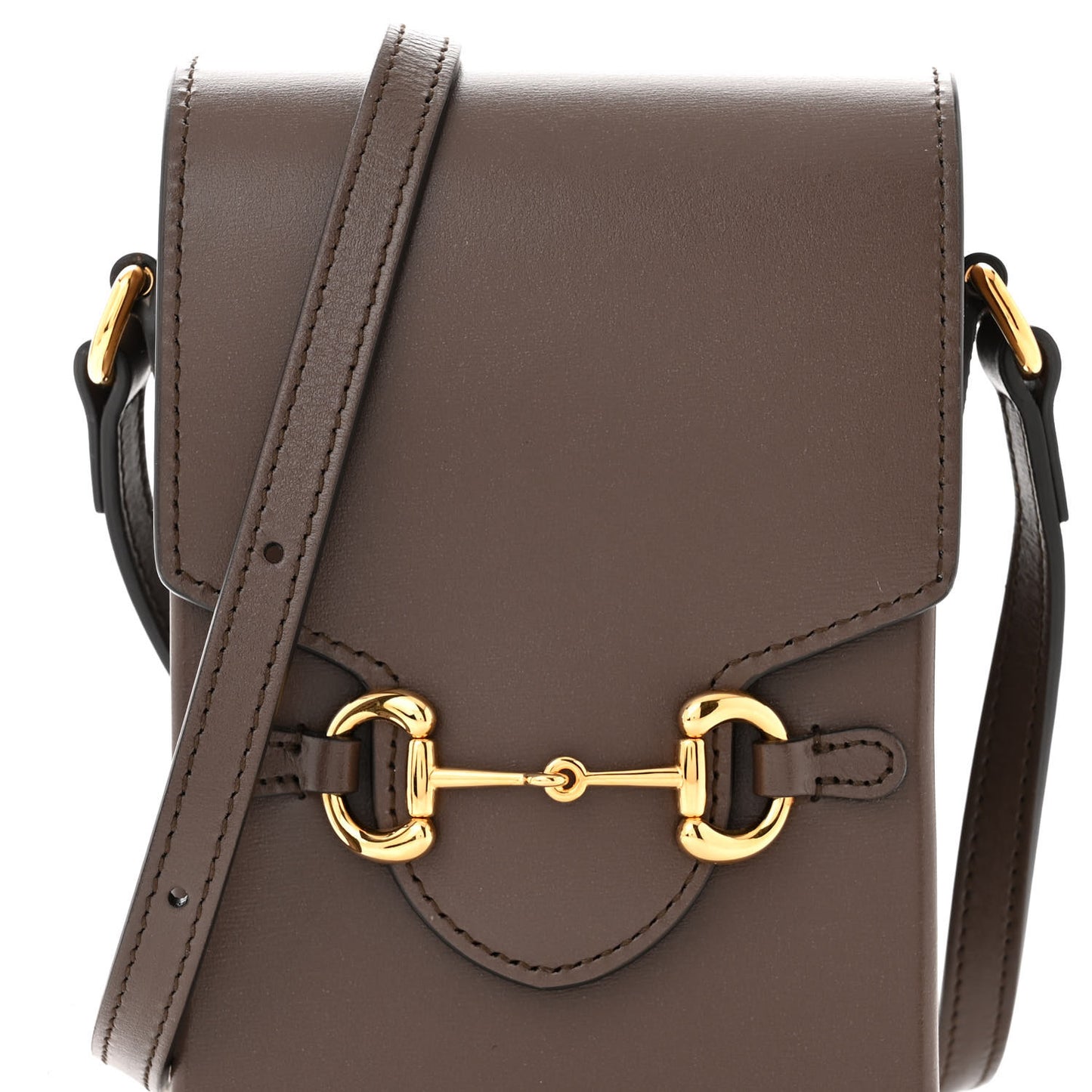 Boarded Plutone Calfskin Mini Horsebit 1955 Crossbody Bag New Acero