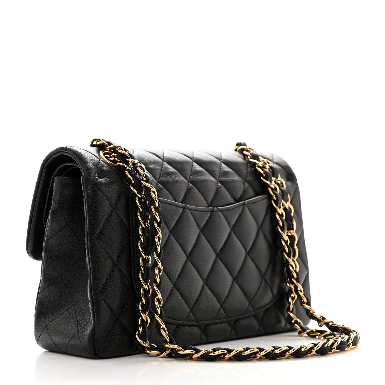 Chanel Lambskin Quilted Small Double Flap Black 4 of 11