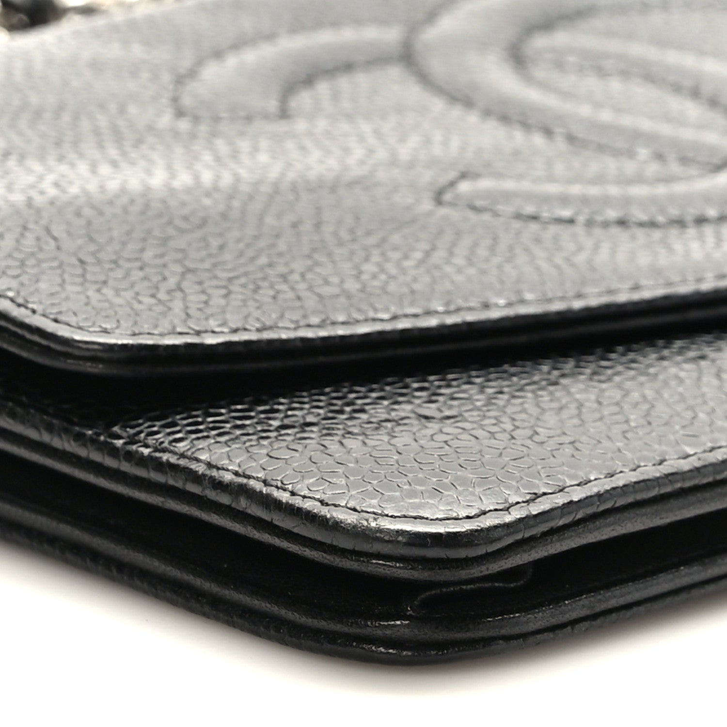 Chanel Caviar Timeless CC Wallet on Chain WOC Black 9 of 11