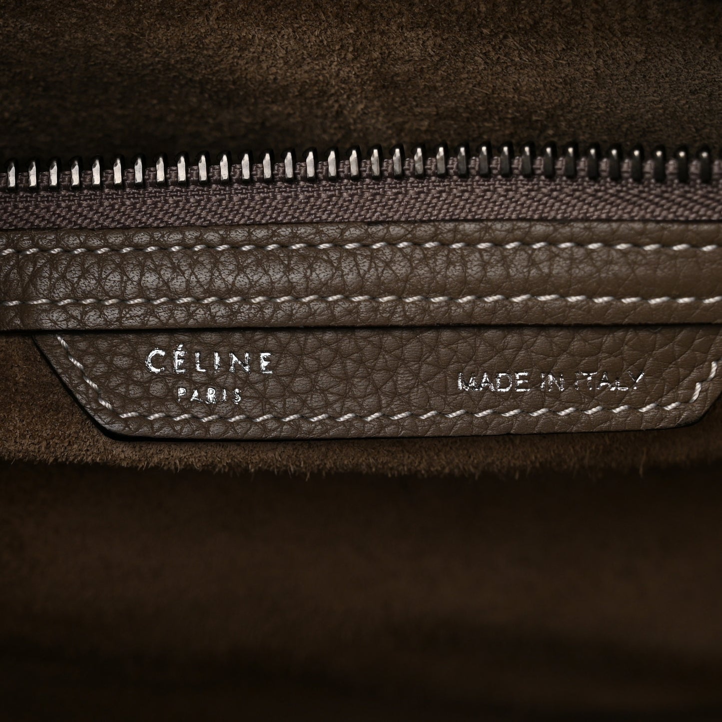 Drummed Calfskin Mini Luggage Souris
