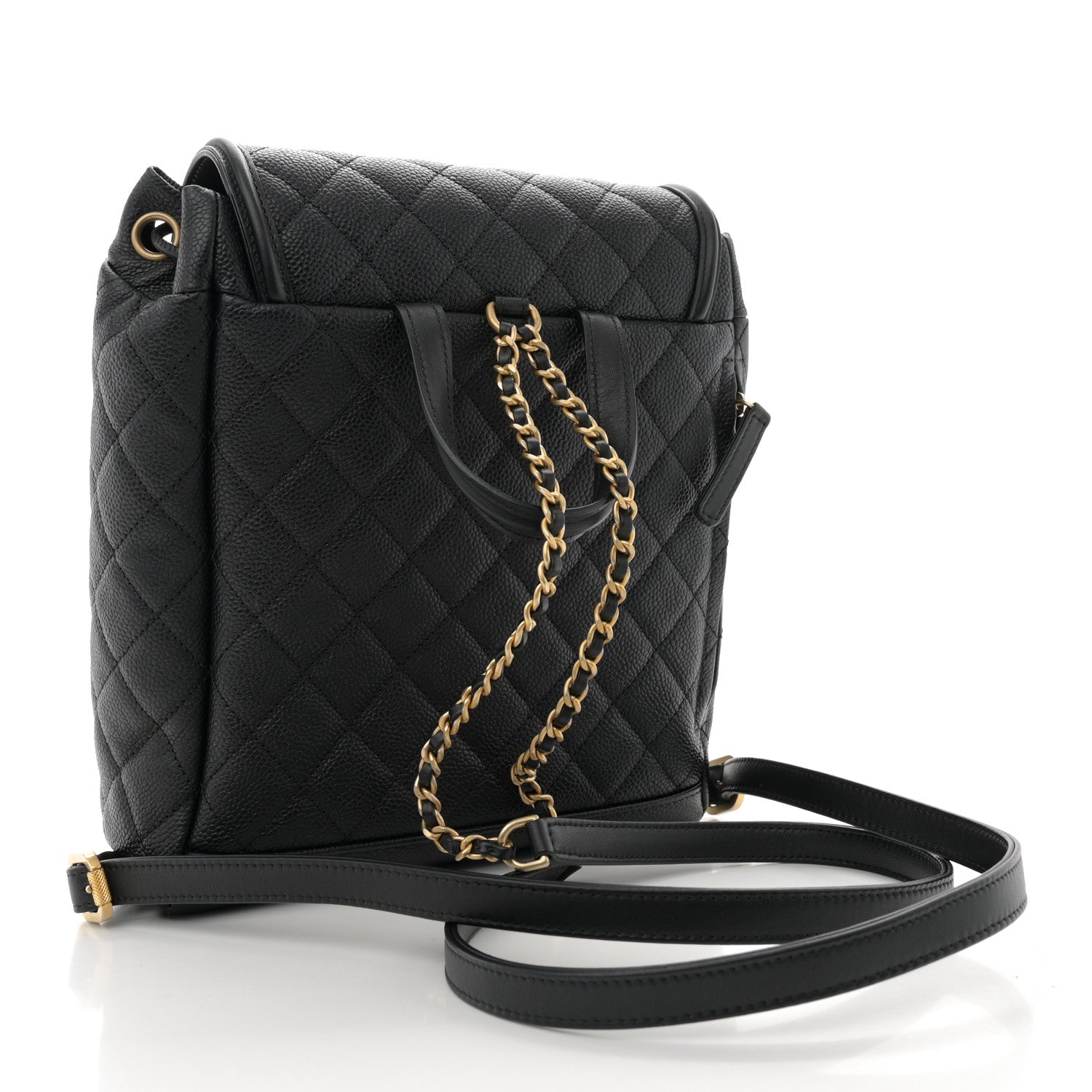 Chanel Caviar Quilted Filigree Backpack Black 3 of 12