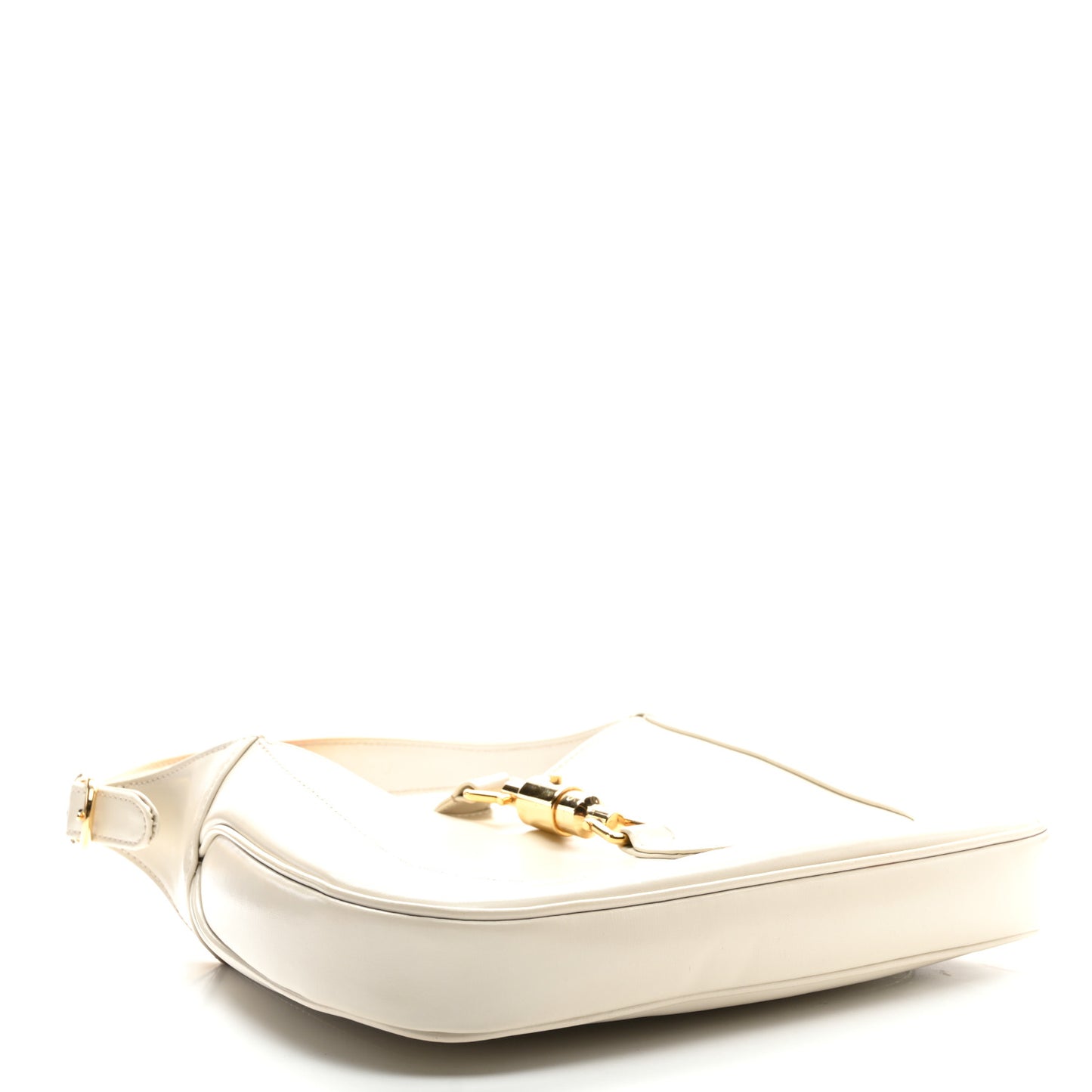 Boarded Dyana Lux Calfskin Small Jackie 1961 Hobo Mystic White