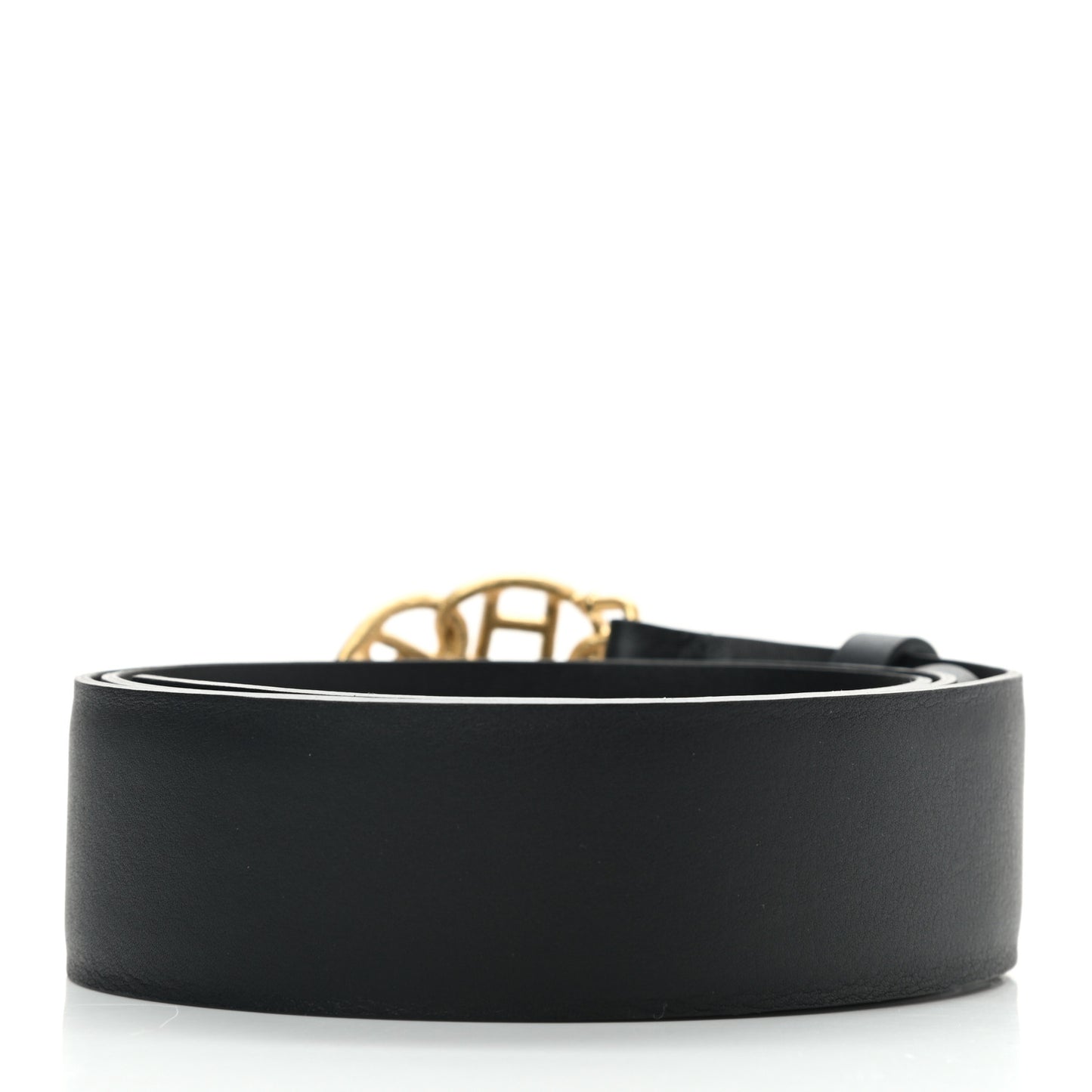 Calfskin CC Logo Belt 80 32 Black