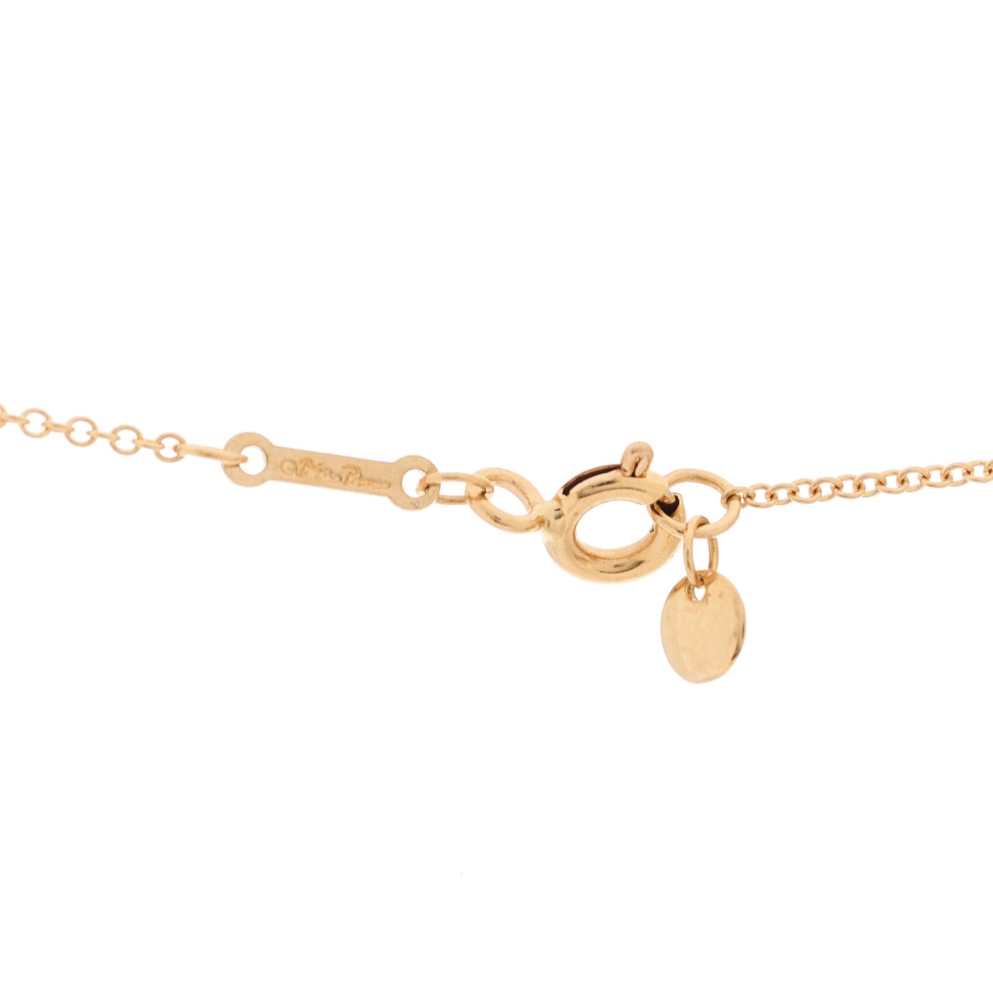 18K Rose Gold Paloma Picasso Graffiti Music Note Pendant Necklace
