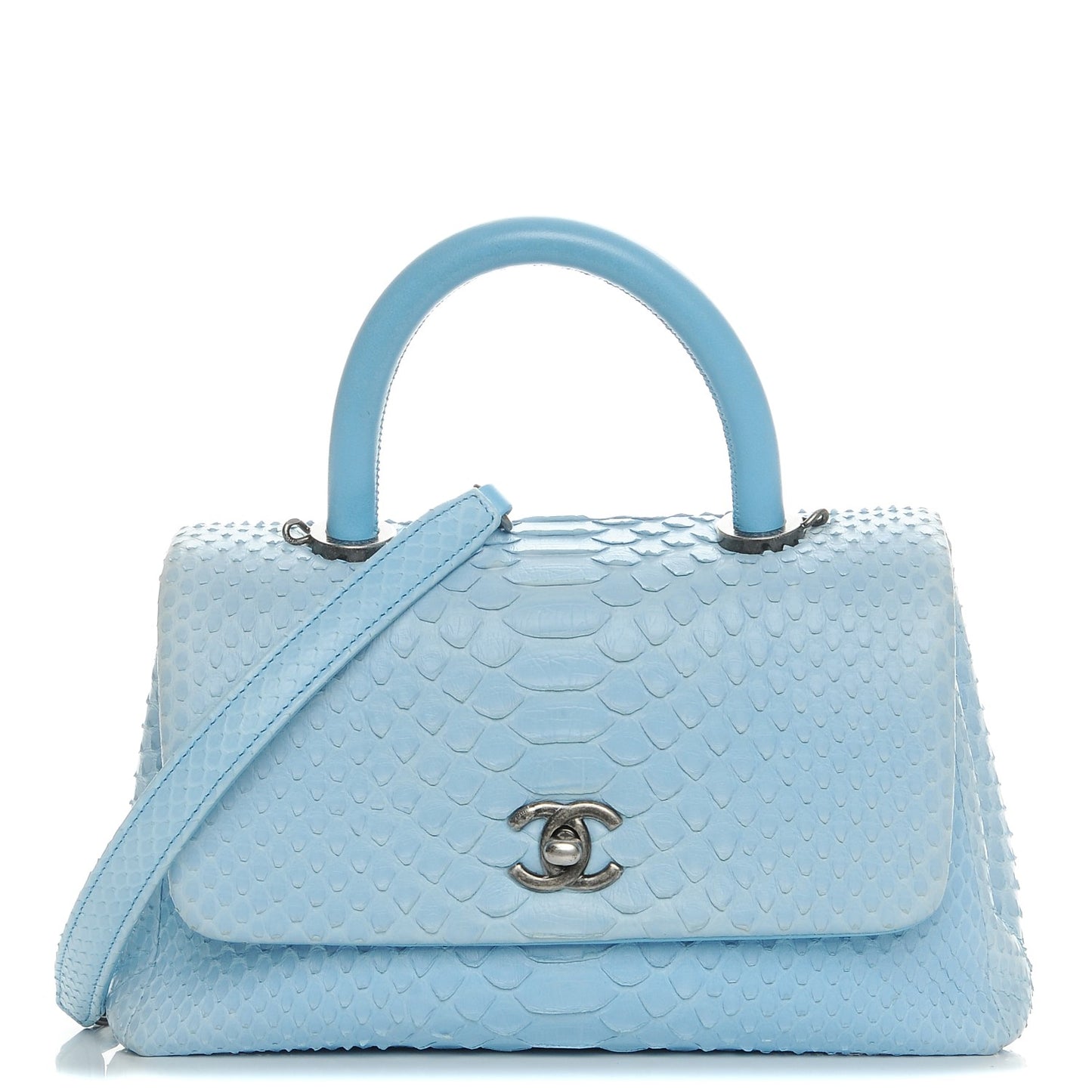Python Coco Handle Flap Light Blue