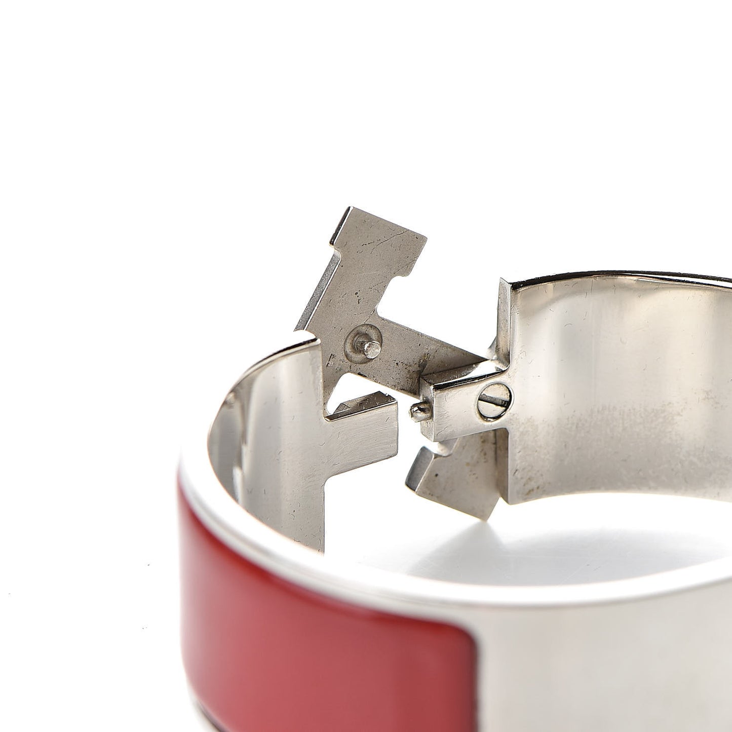 Enamel Wide Clic Clac H Bracelet PM Red