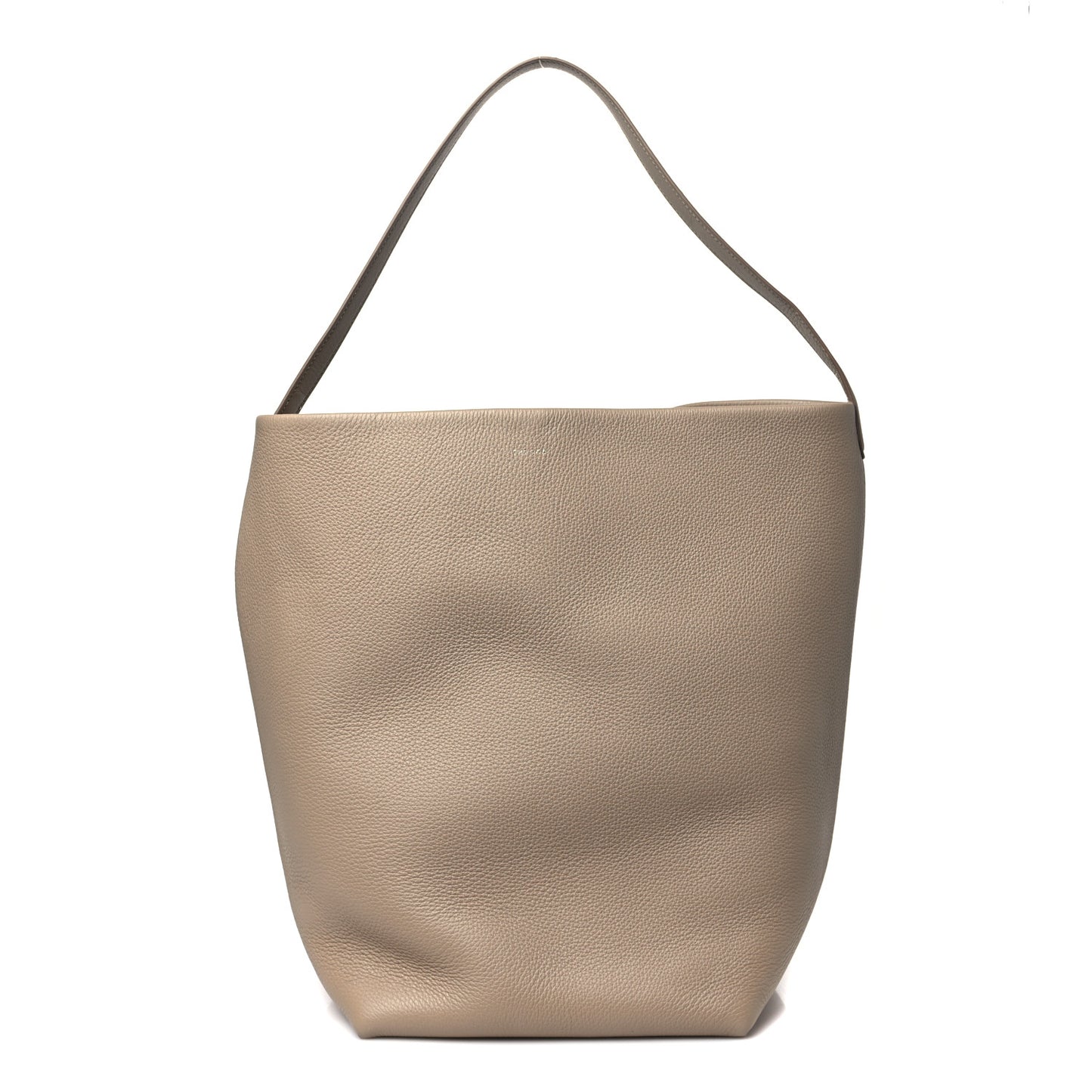 Grained Calfskin Large N/S Park Tote Dark Taupe