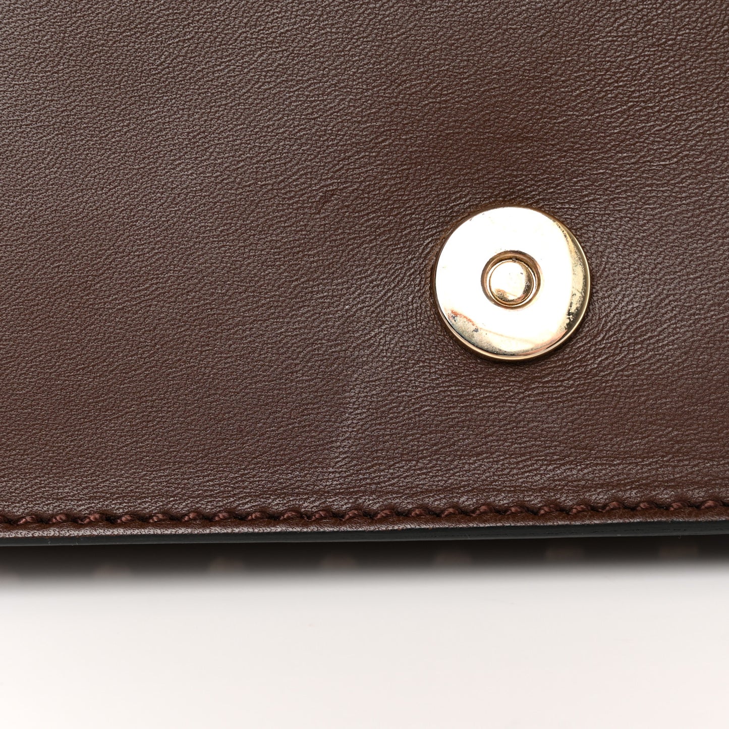 Nappa Rockstud Wristlet Clutch Taupe