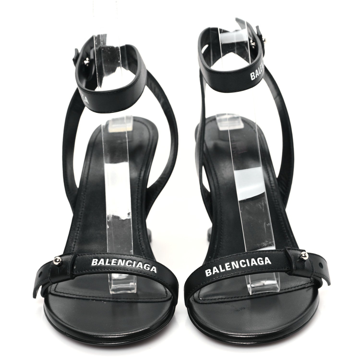 Balenciaga Calfskin Logo Afterhour 90mm Sandal 36 Black 2 of 10