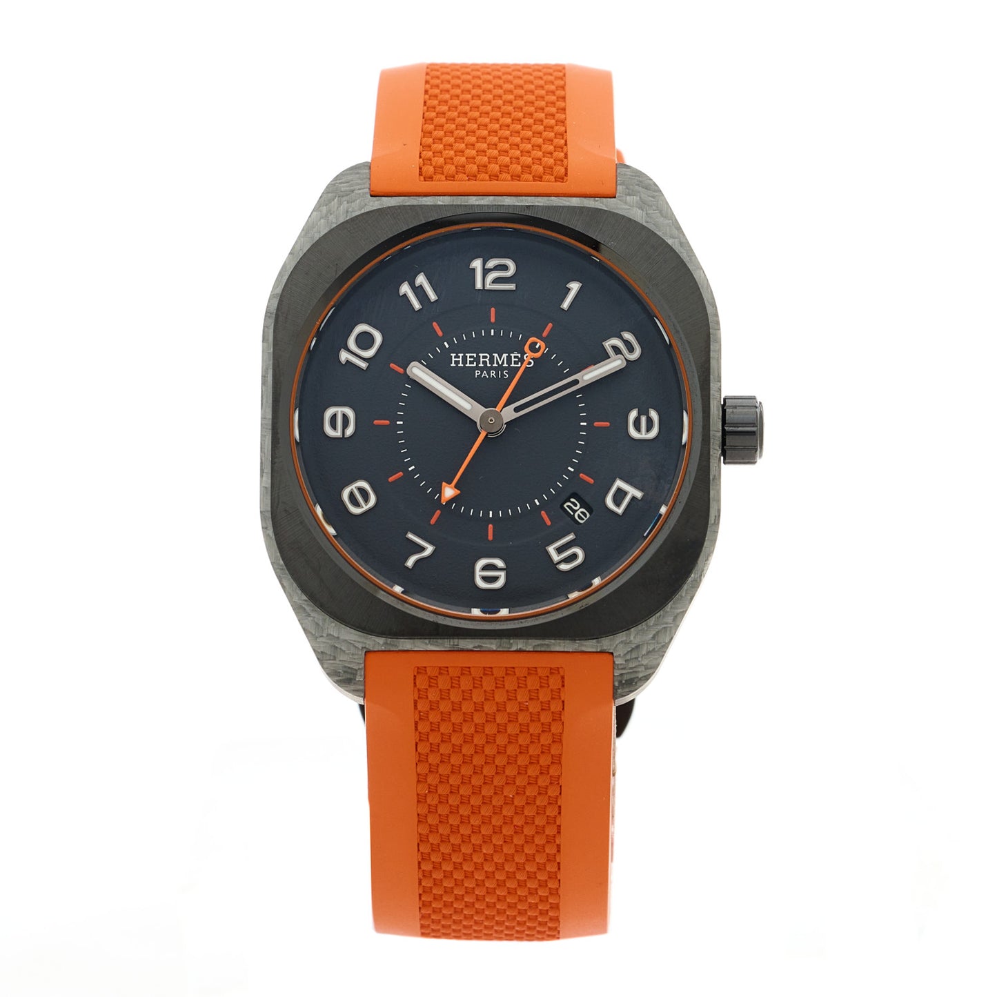 Glass Fiber Ceramic Rubber 39mm H08 Automatic Watch Orange