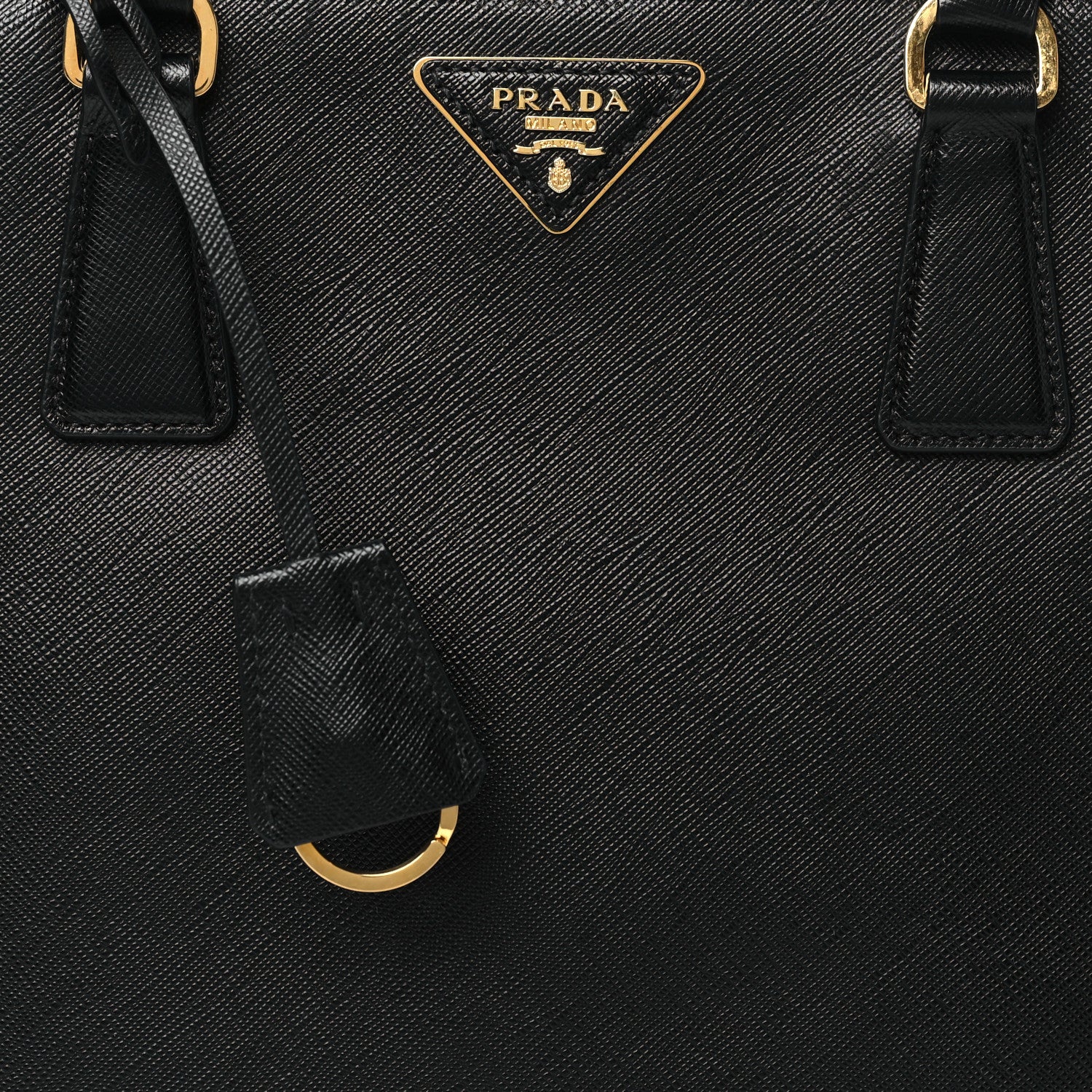 Prada Saffiano Lux Medium Tote Black 9 of 12