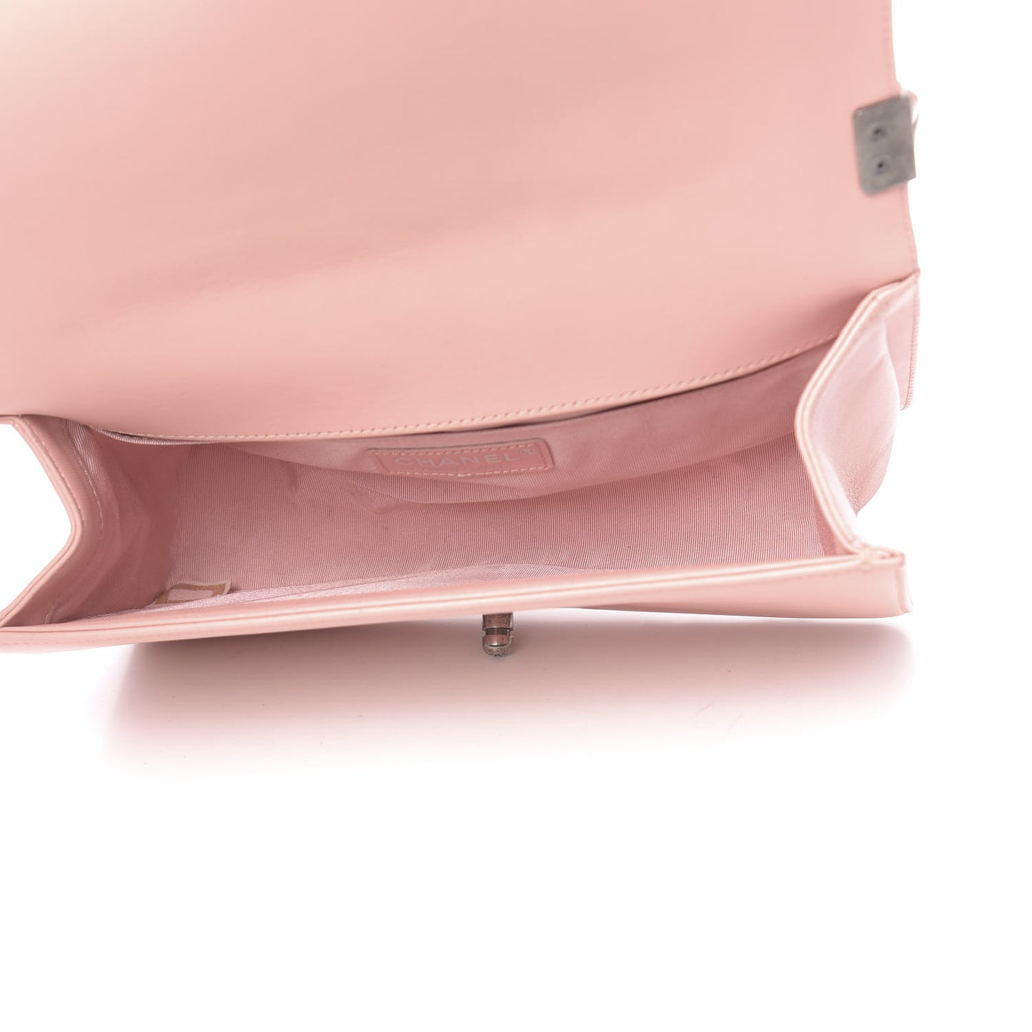 Lambskin Quilted Medium Boy Flap Light Pink