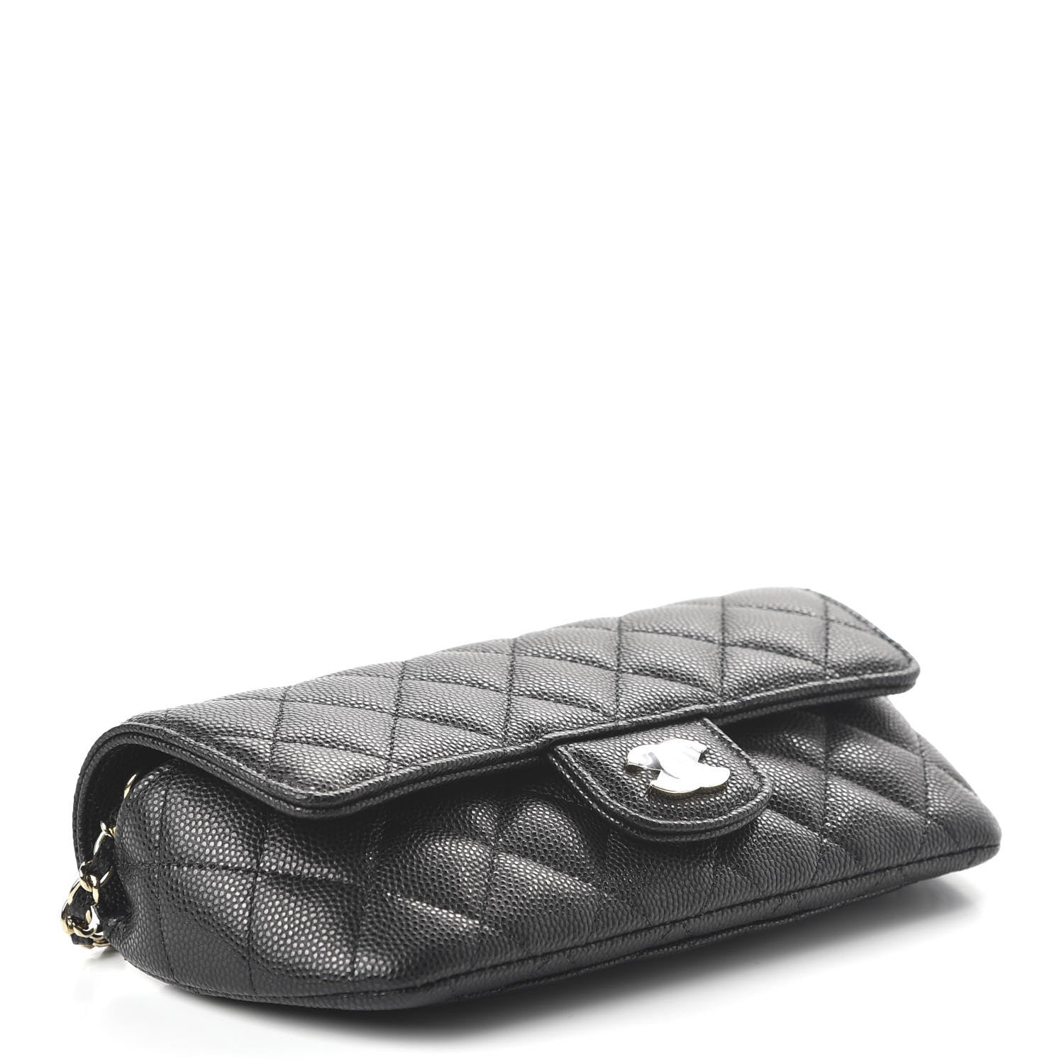Chanel Caviar Quilted Glasses Case With Chain Black 4 of 12