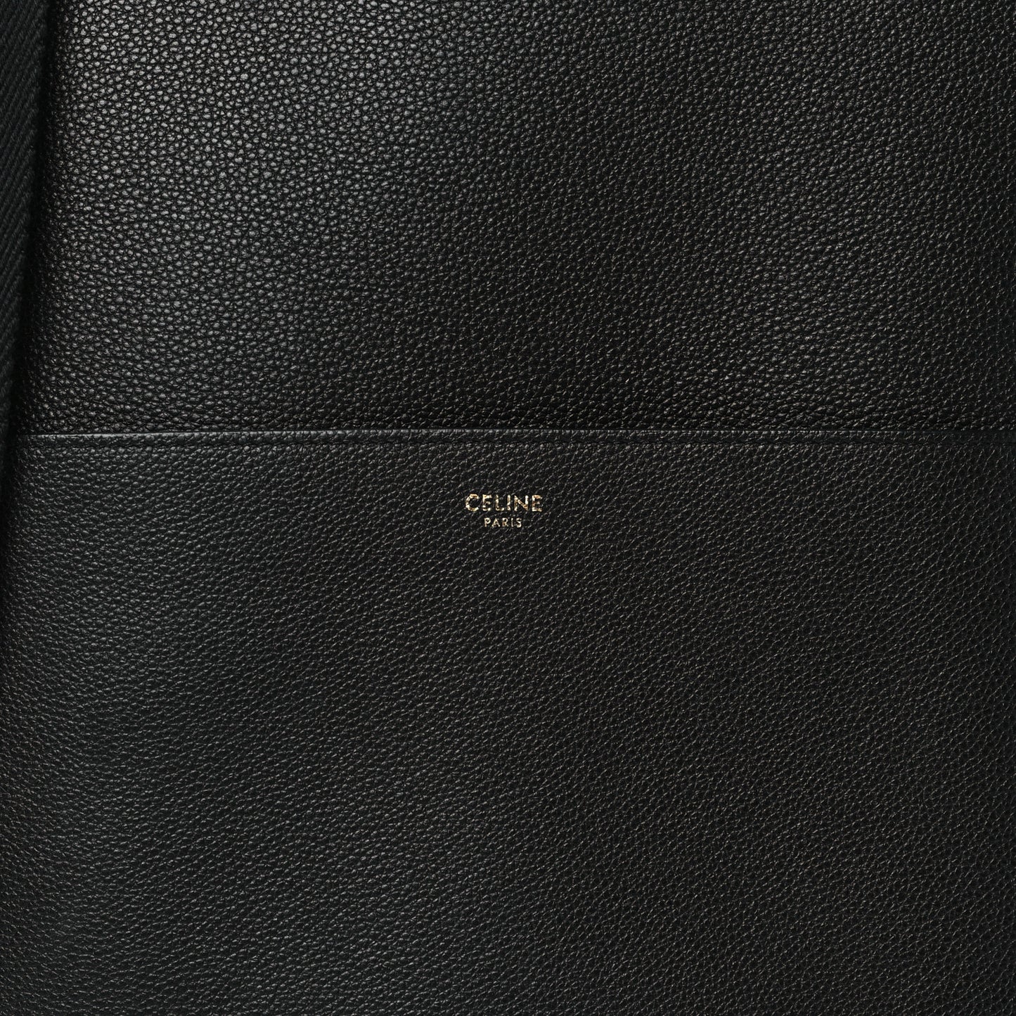 Soft Grained Calfskin Sangle Bucket Bag Black