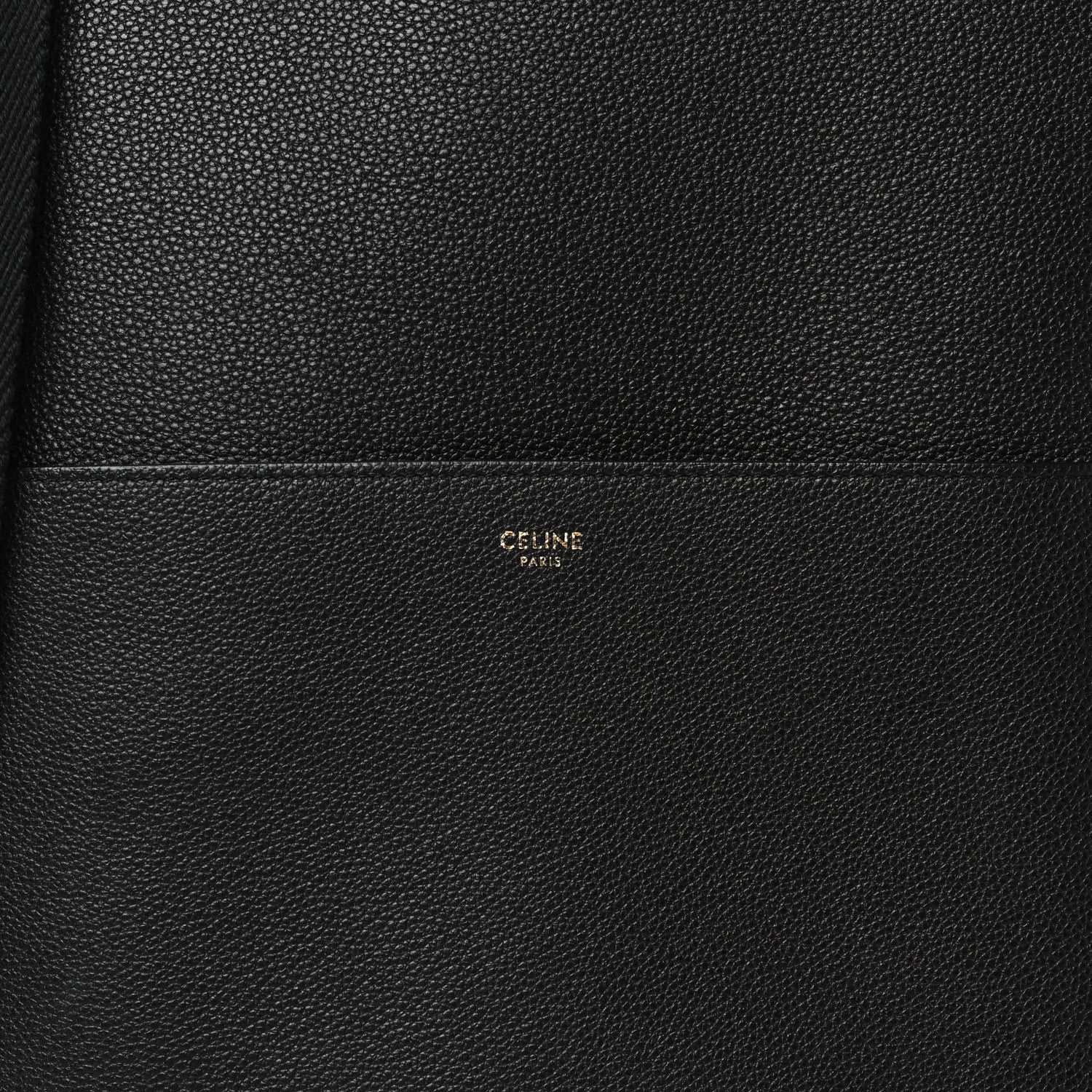 Celine Soft Grained Calfskin Sangle Bucket Bag Black 7 of 9
