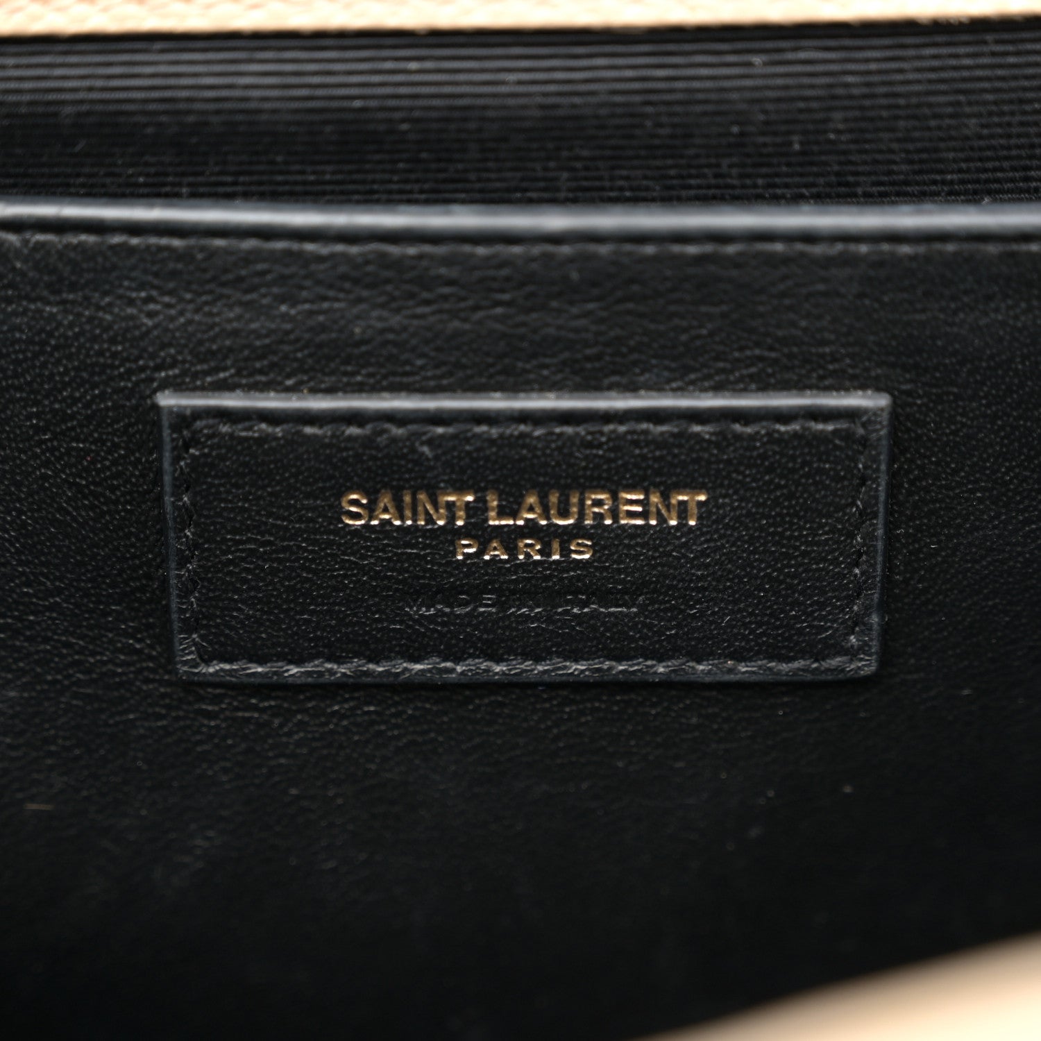 Saint Laurent Grain De Poudre Textured Mixed Matelasse Medium Triquilt Monogram Satchel Dark Beige 6 of 17