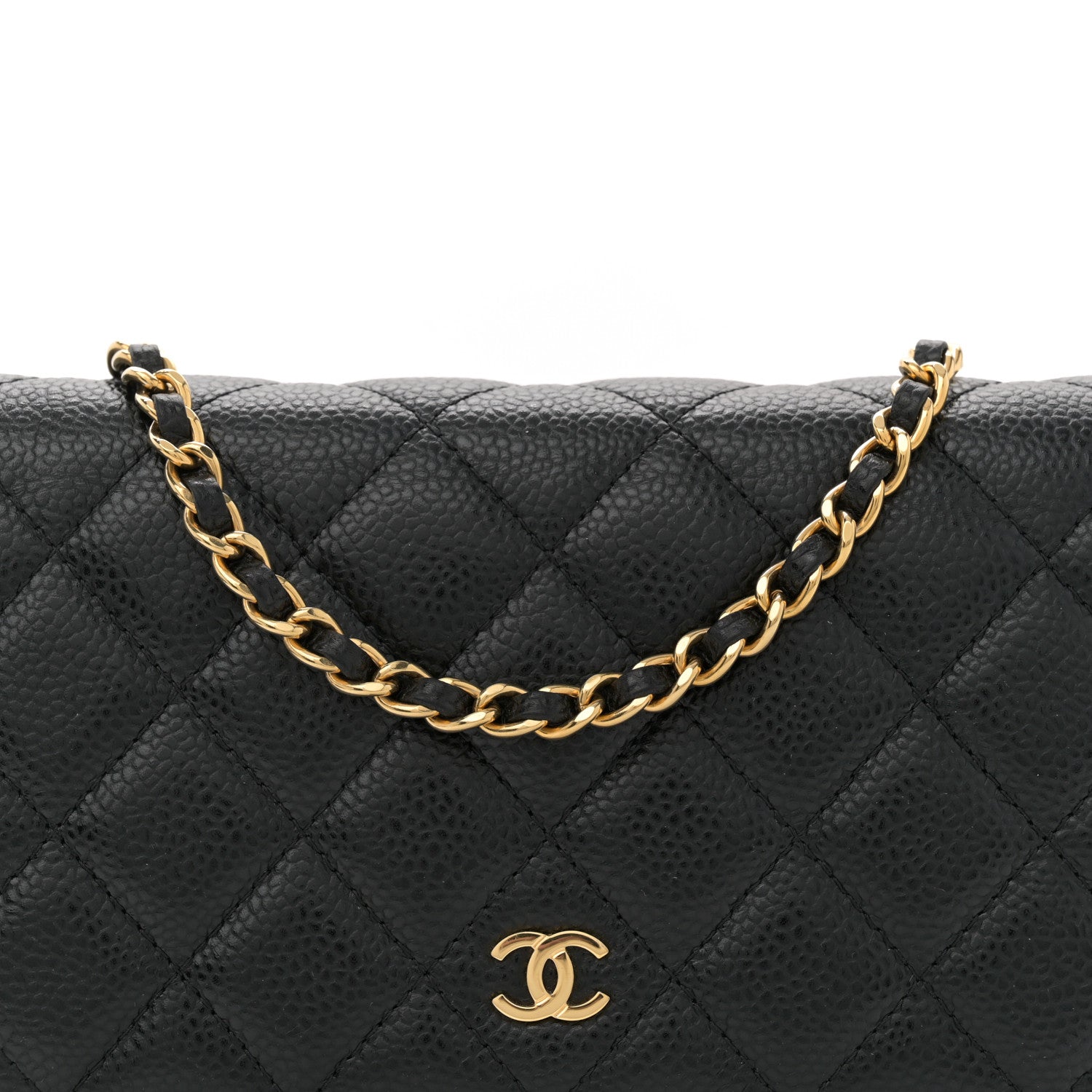 Chanel Caviar Quilted Wallet on Chain WOC Black 8 of 11