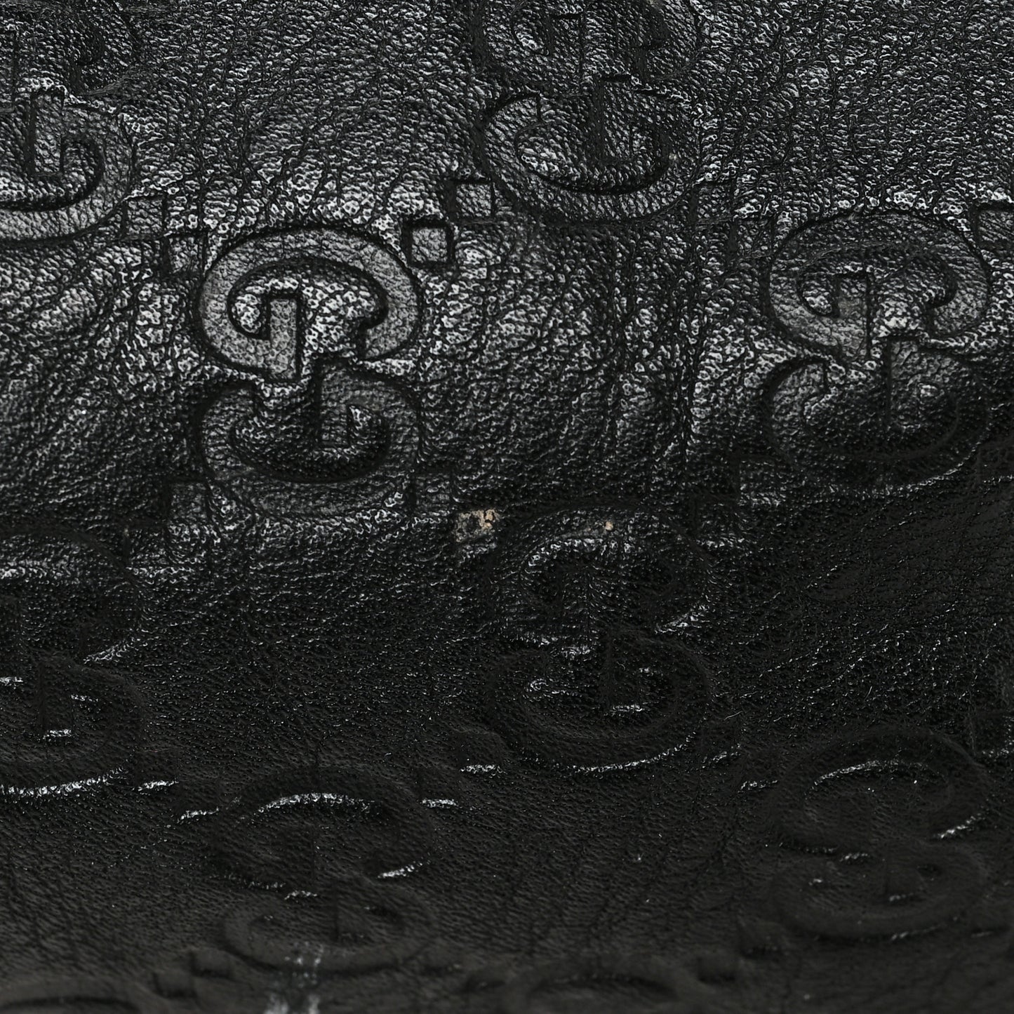 Guccissima Medium Flap Messenger Bag Black