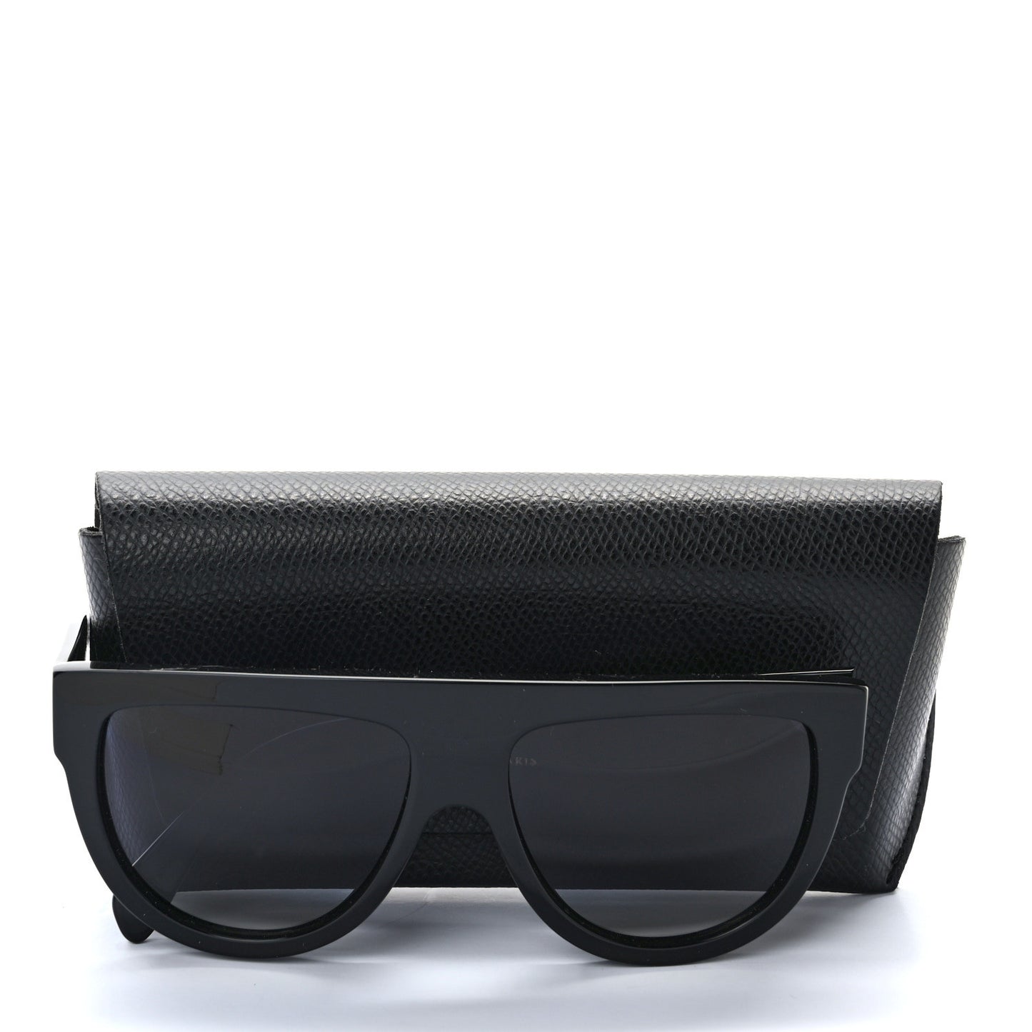 Acetate Polarized Rectangular Sunglasses CL40011N Black