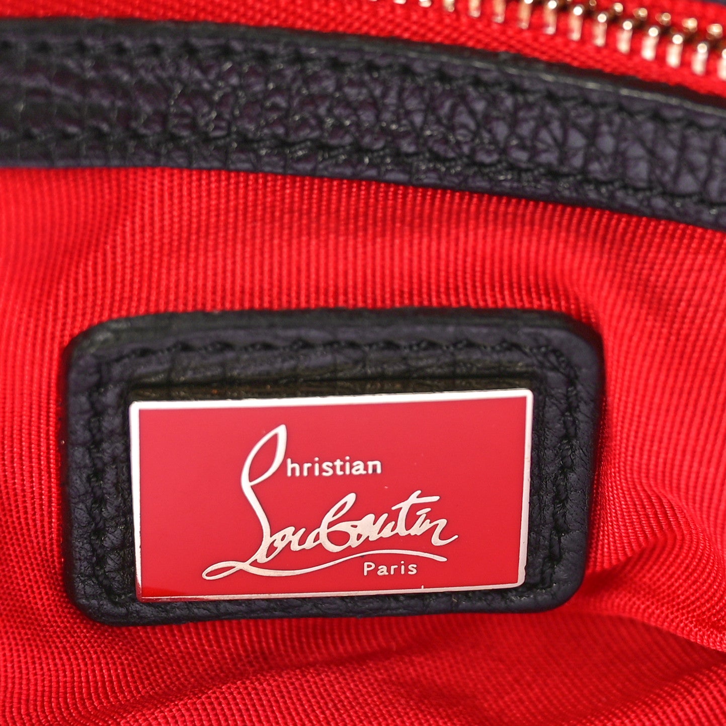 Grained Calfskin Studded Panettone Bowling Bag Black