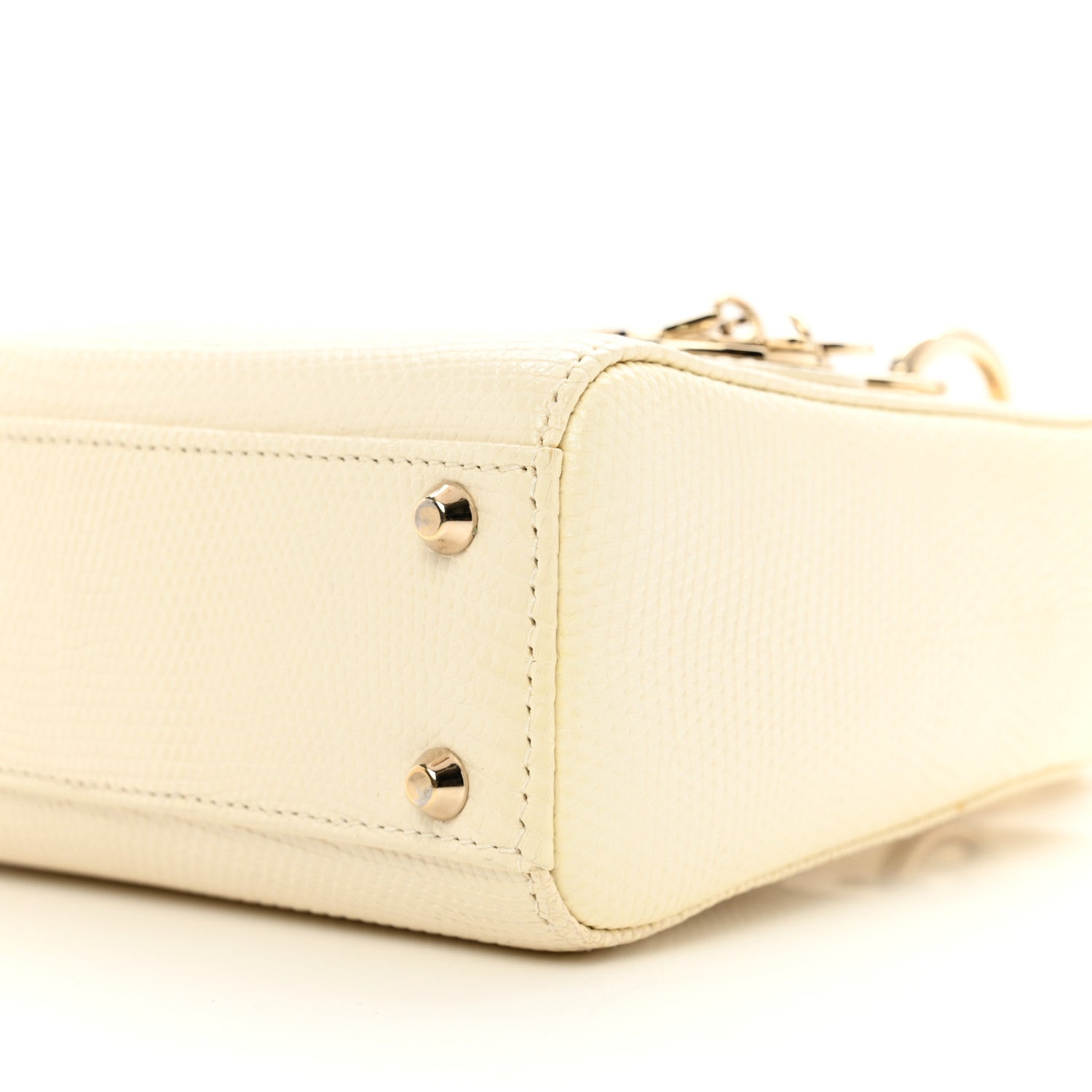 Christian Dior Lizard Mini Lady Dior White 10 of 11