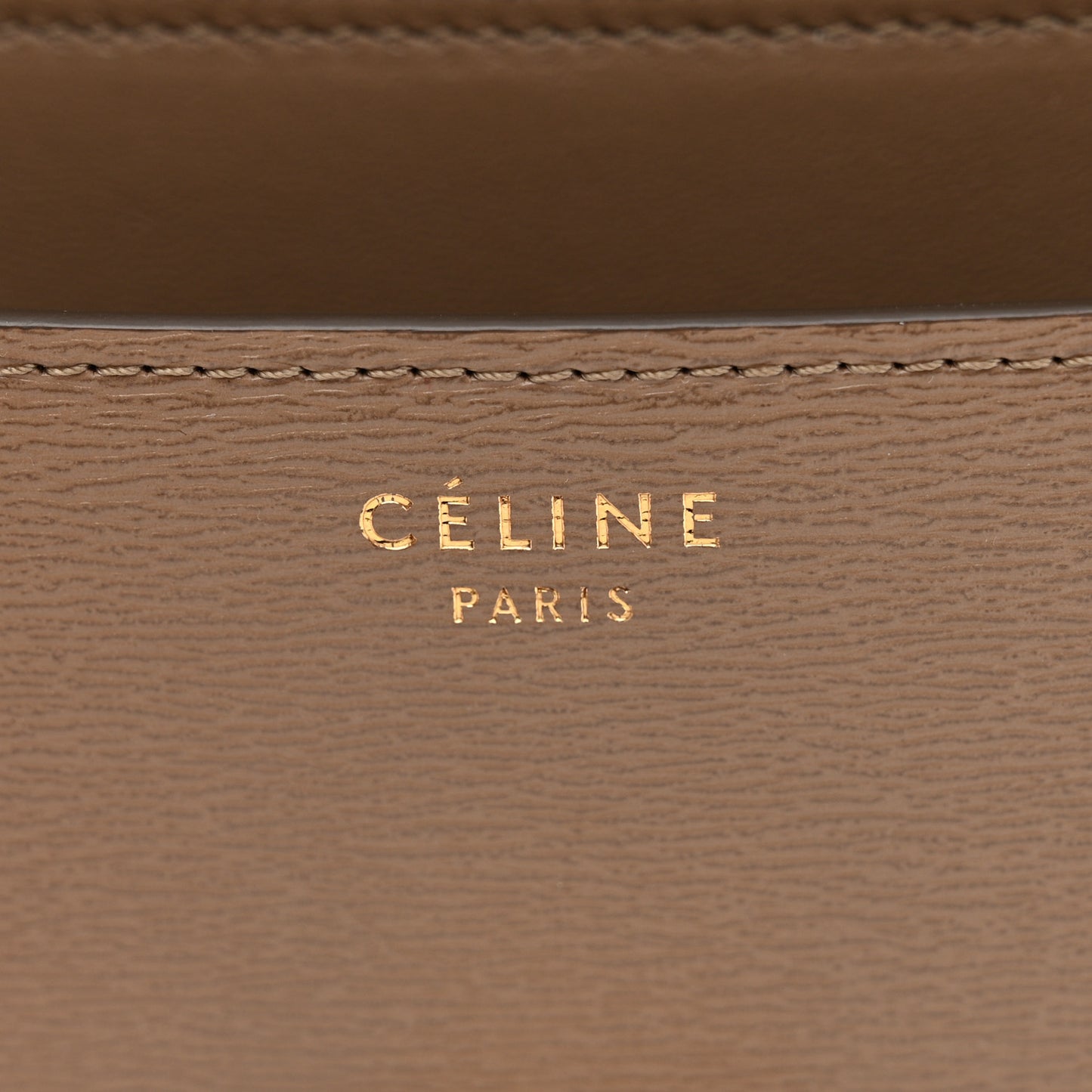 Liege Calfskin Medium Classic Box Flap Bag Taupe