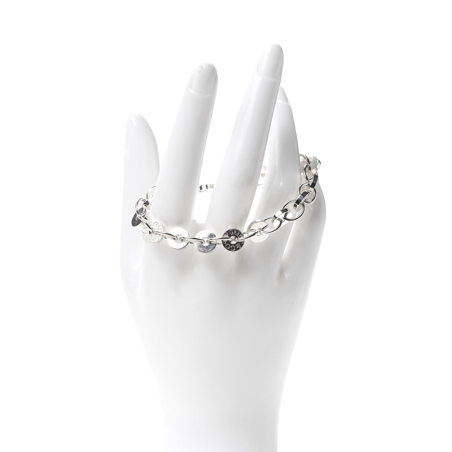Tiffany Sterling Silver 1837 Circle Bracelet 2 of 6