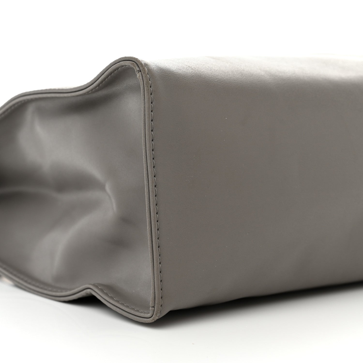 Telfar Vegan Leather Medium Shopping Bag Grey 9 of 12
