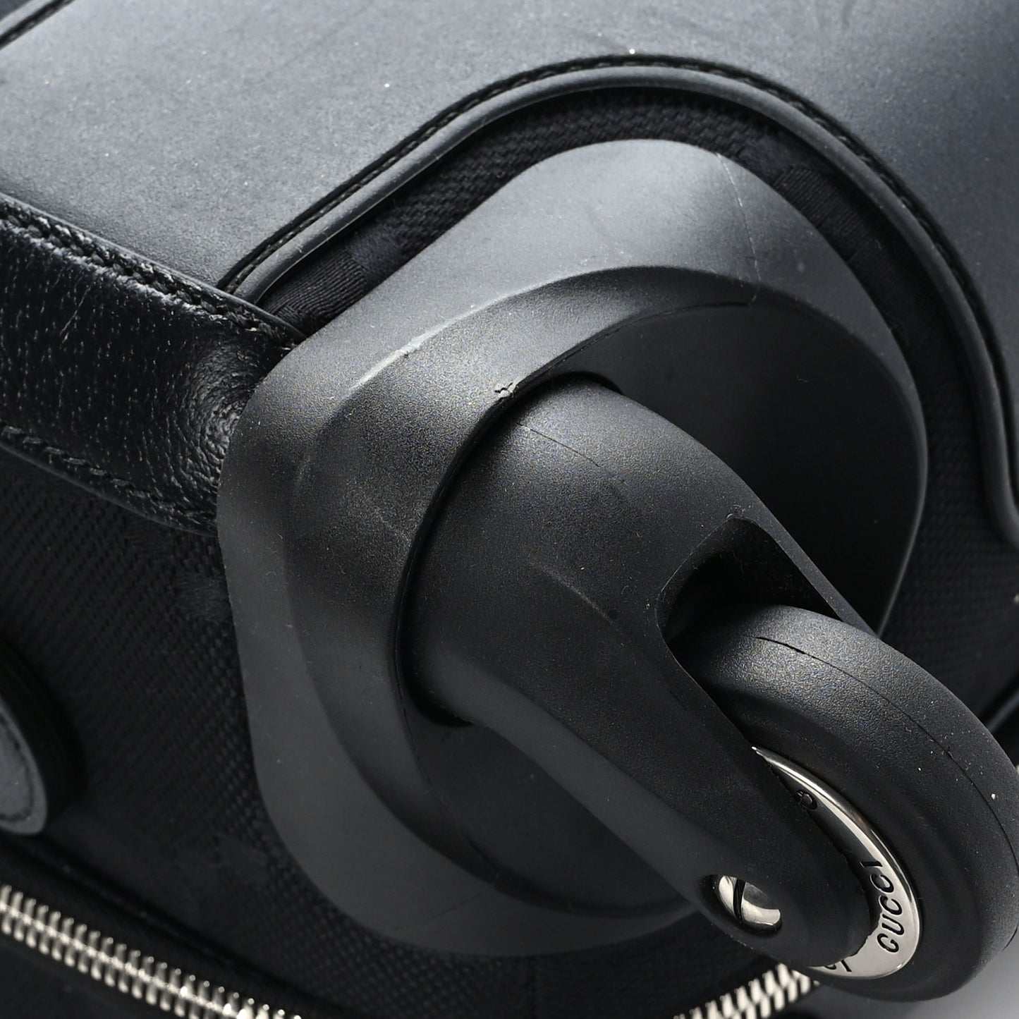 Monogram Jumbo GG Textured Dollar Calfskin Small Carry On Trolley Black