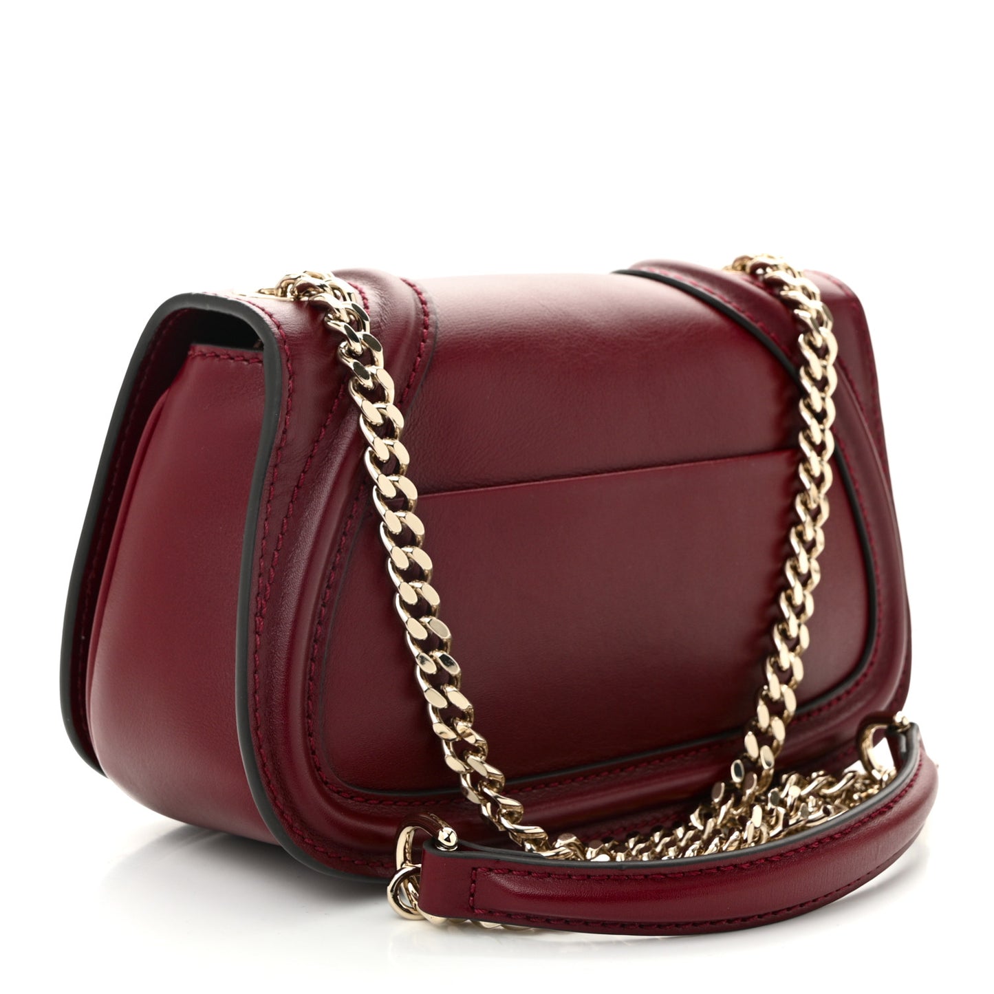 Calfskin Blondie Small Shoulder Bag Dark Red