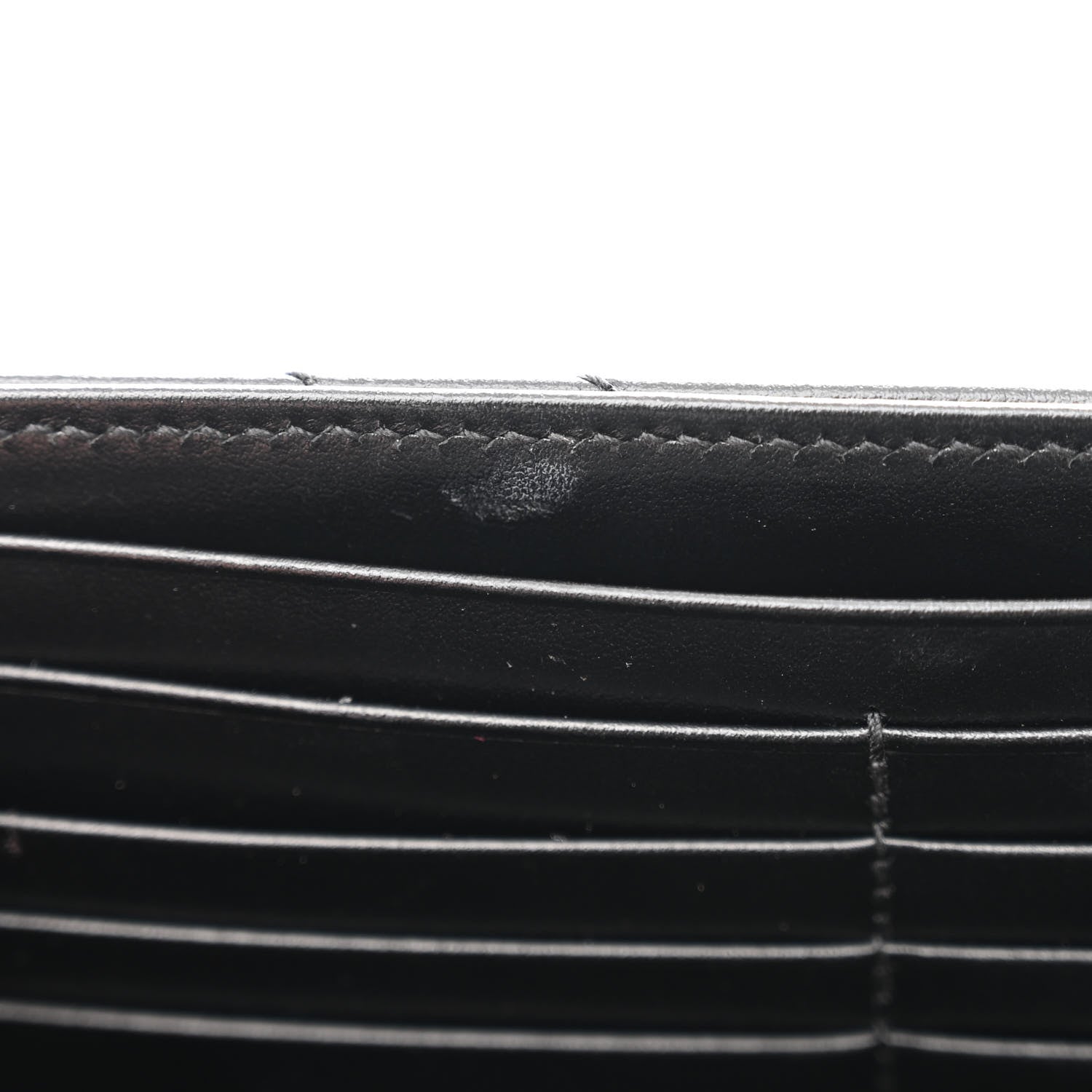 Gucci Calfskin Matelasse GG Marmont Chain Wallet Black 12 of 17