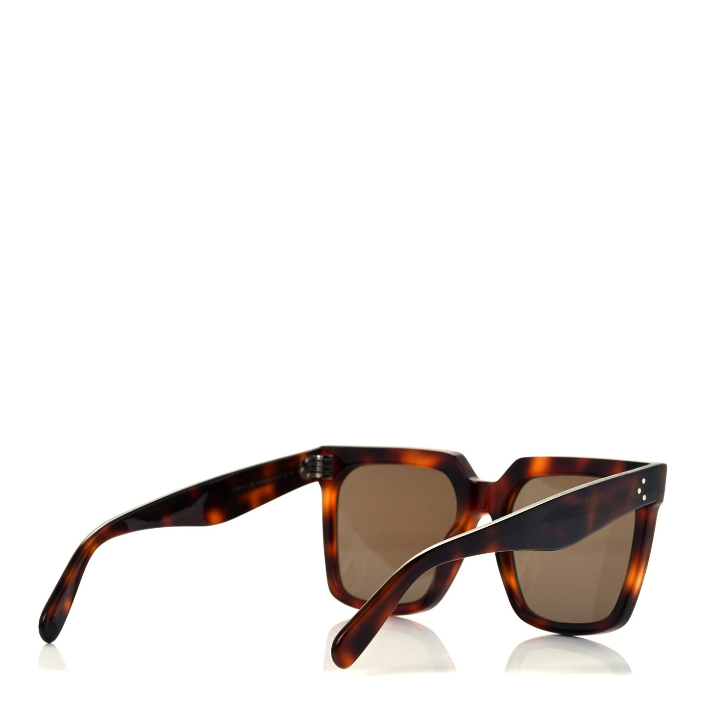 Acetate Polarized Square Sunglasses CL 40055I Red Havana