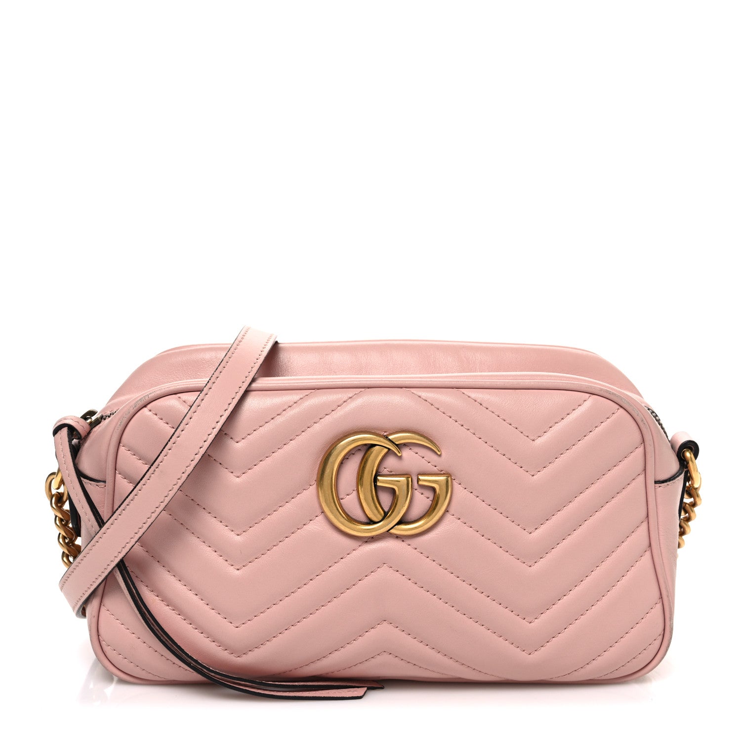 Gucci Calfskin Matelasse Small GG Marmont Chain Shoulder Bag  display picture 1