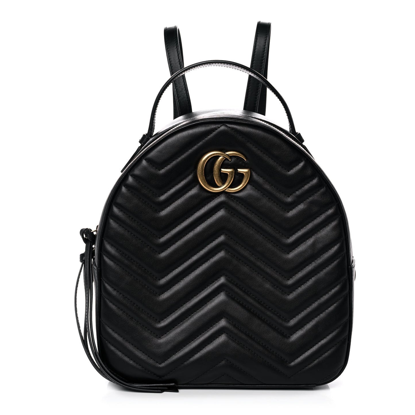 Calfskin Matelasse GG Marmont Dome Backpack Black
