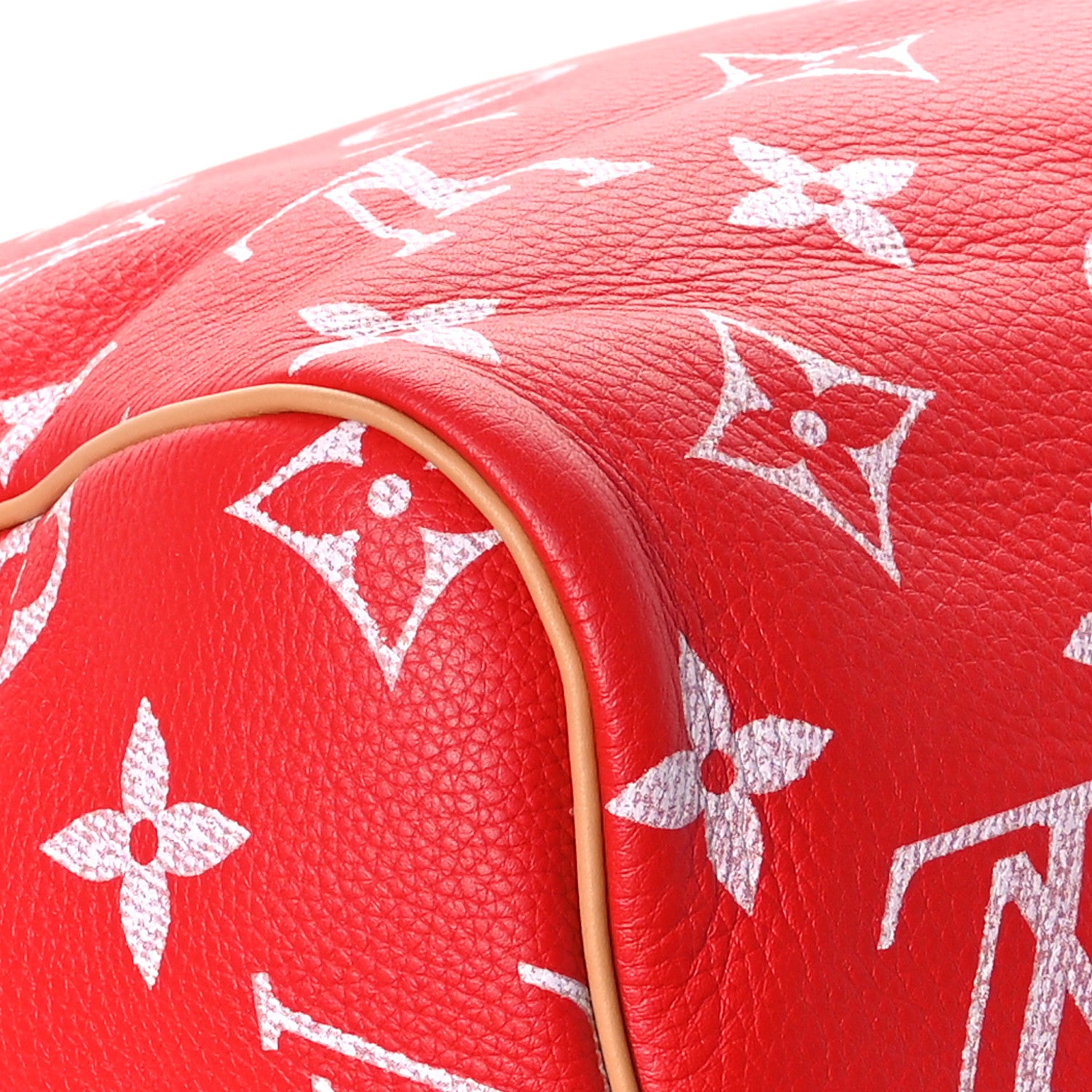 Louis Vuitton Calfskin Monogram Speedy P9 Bandouliere 50 Red 13 of 15