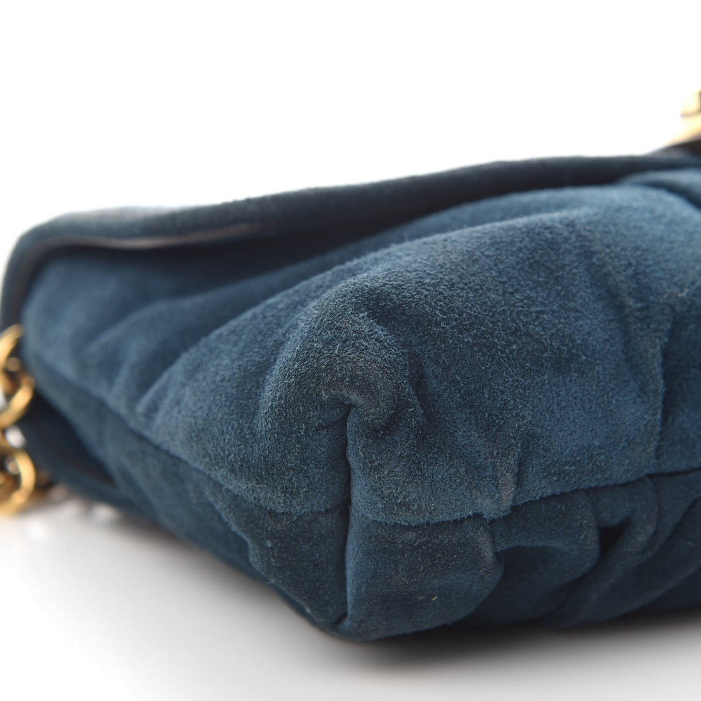 Suede Babouska Clutch Blue