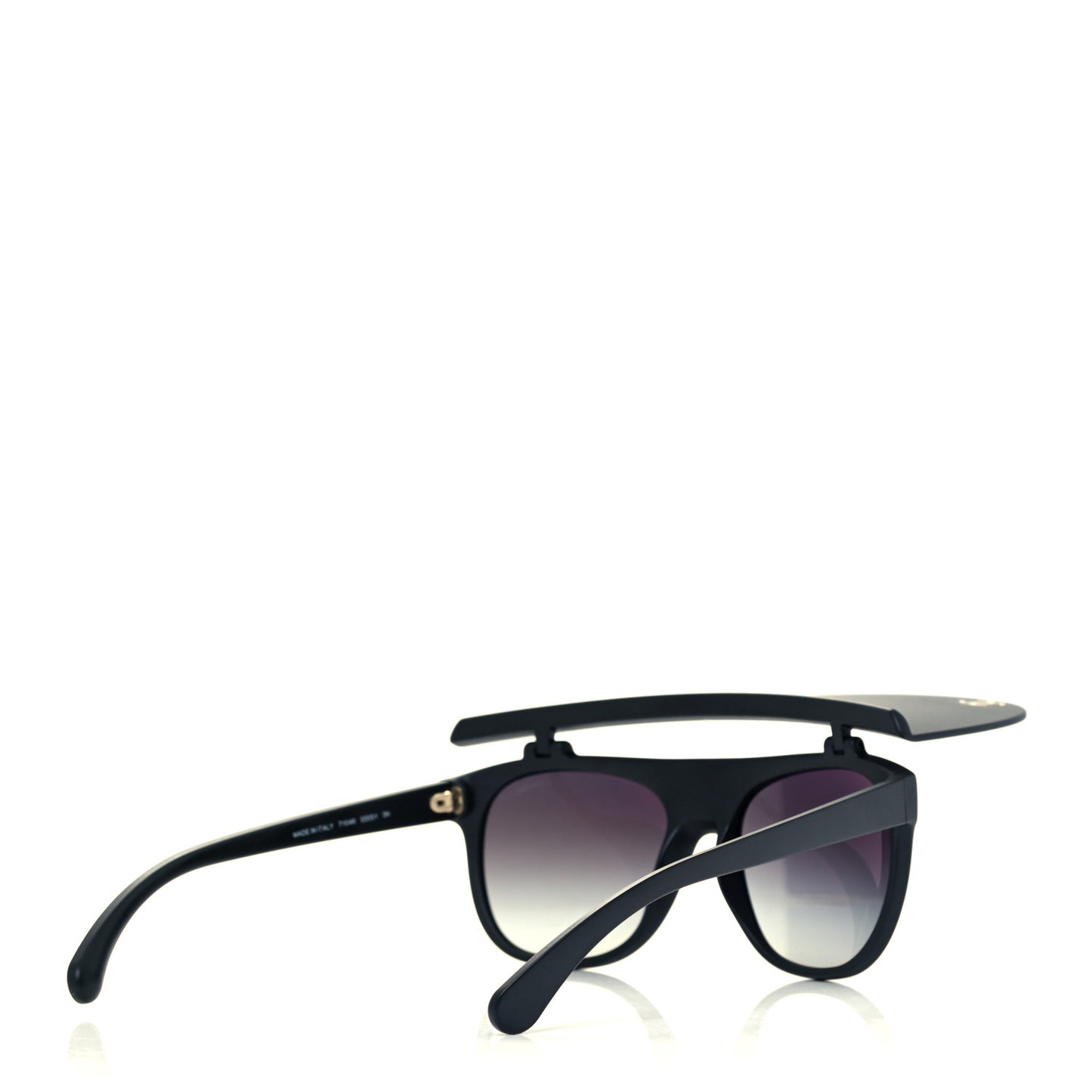Acetate Visor Sunglasses 71046 Matte Black