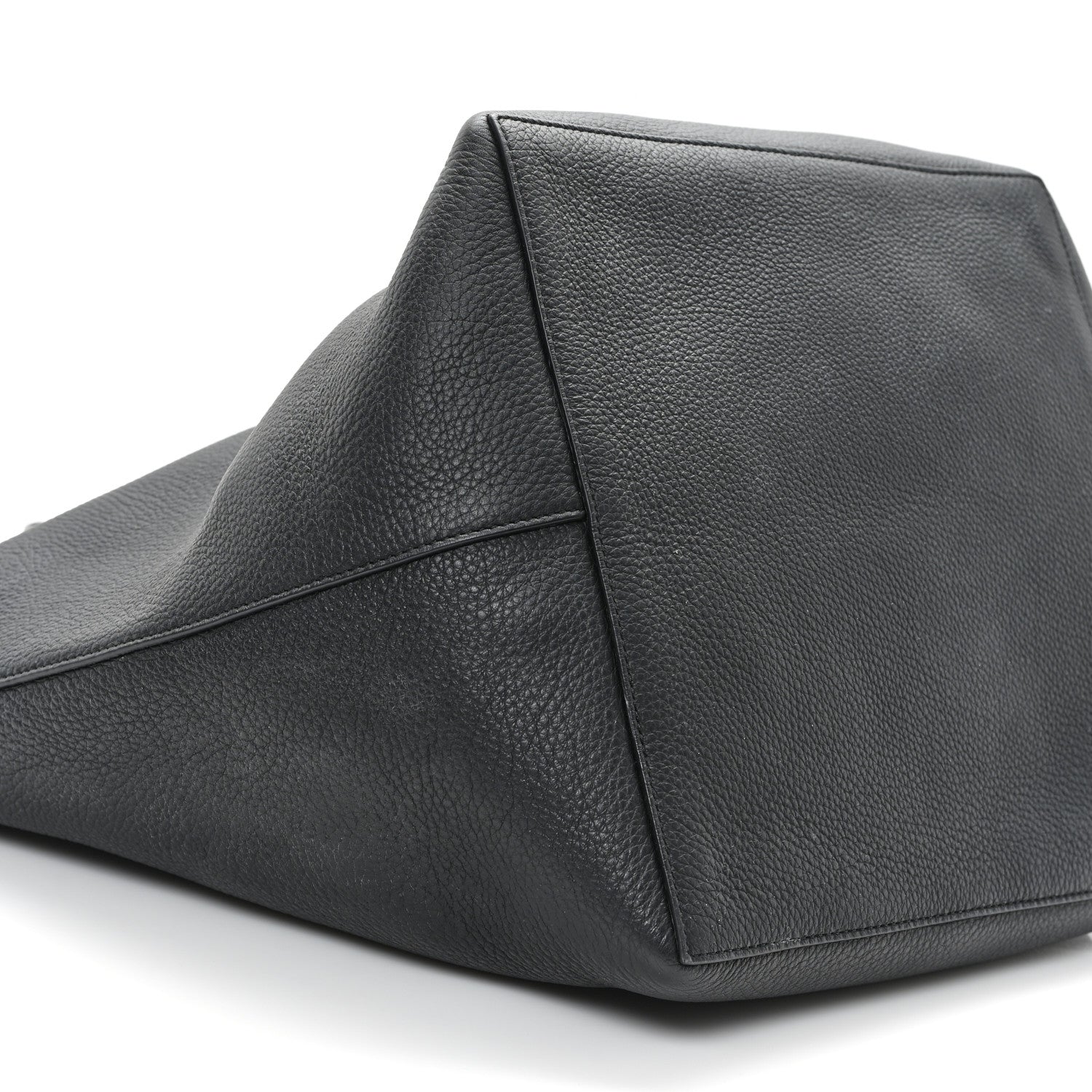 The Row Grained Calfskin Park Tote Three Black 9 of 11