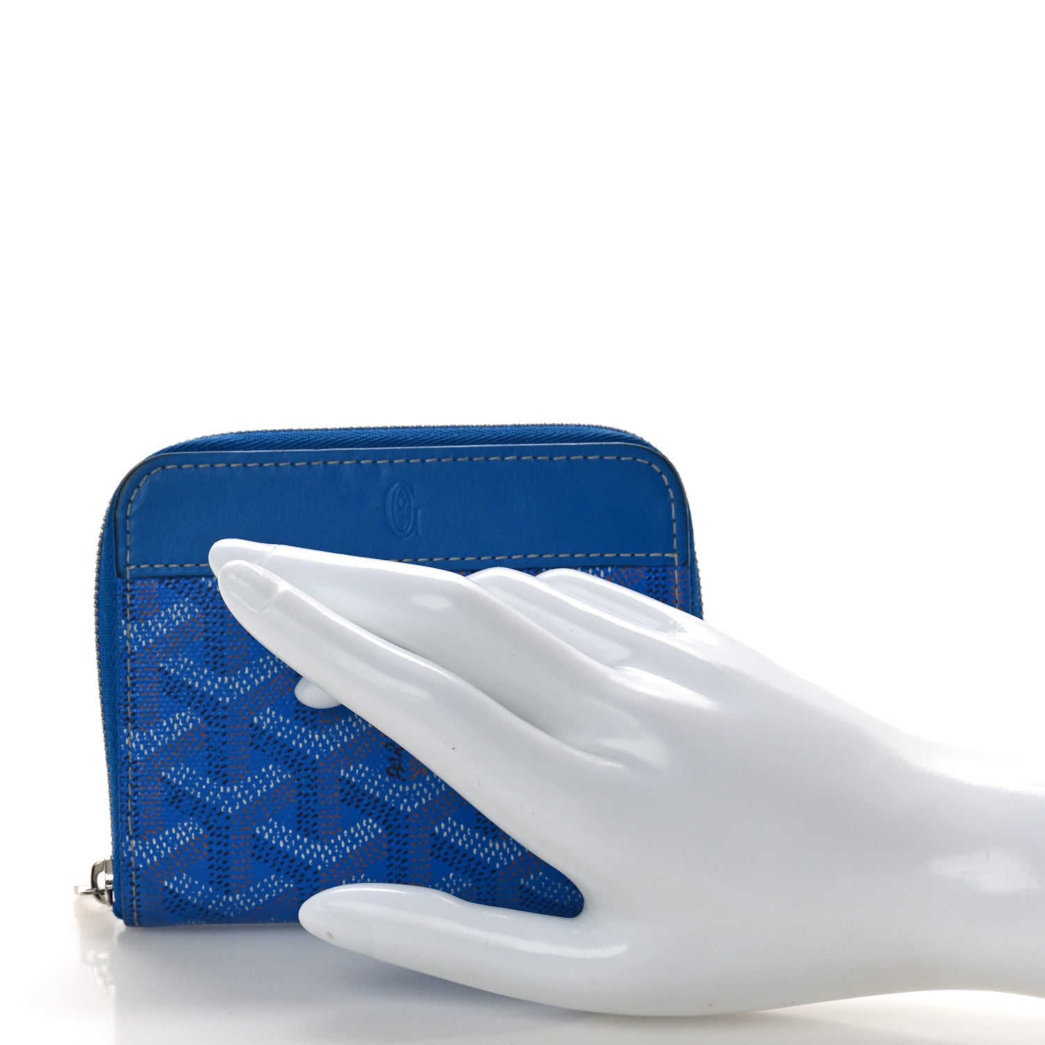 Goyard Goyardine Matignon PM Wallet Blue 2 of 9