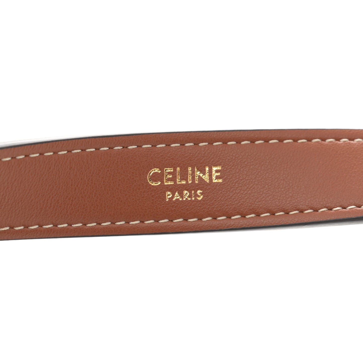 Smooth Calfskin Medium Strap Ava Triomphe Shoulder Bag Tan